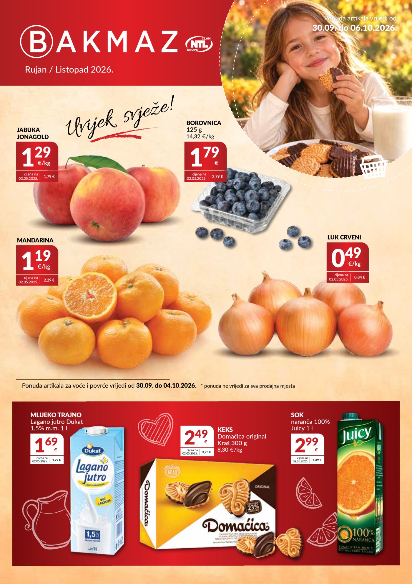 Bakmaz katalog Akcija 30.09. - 06.10.2026.