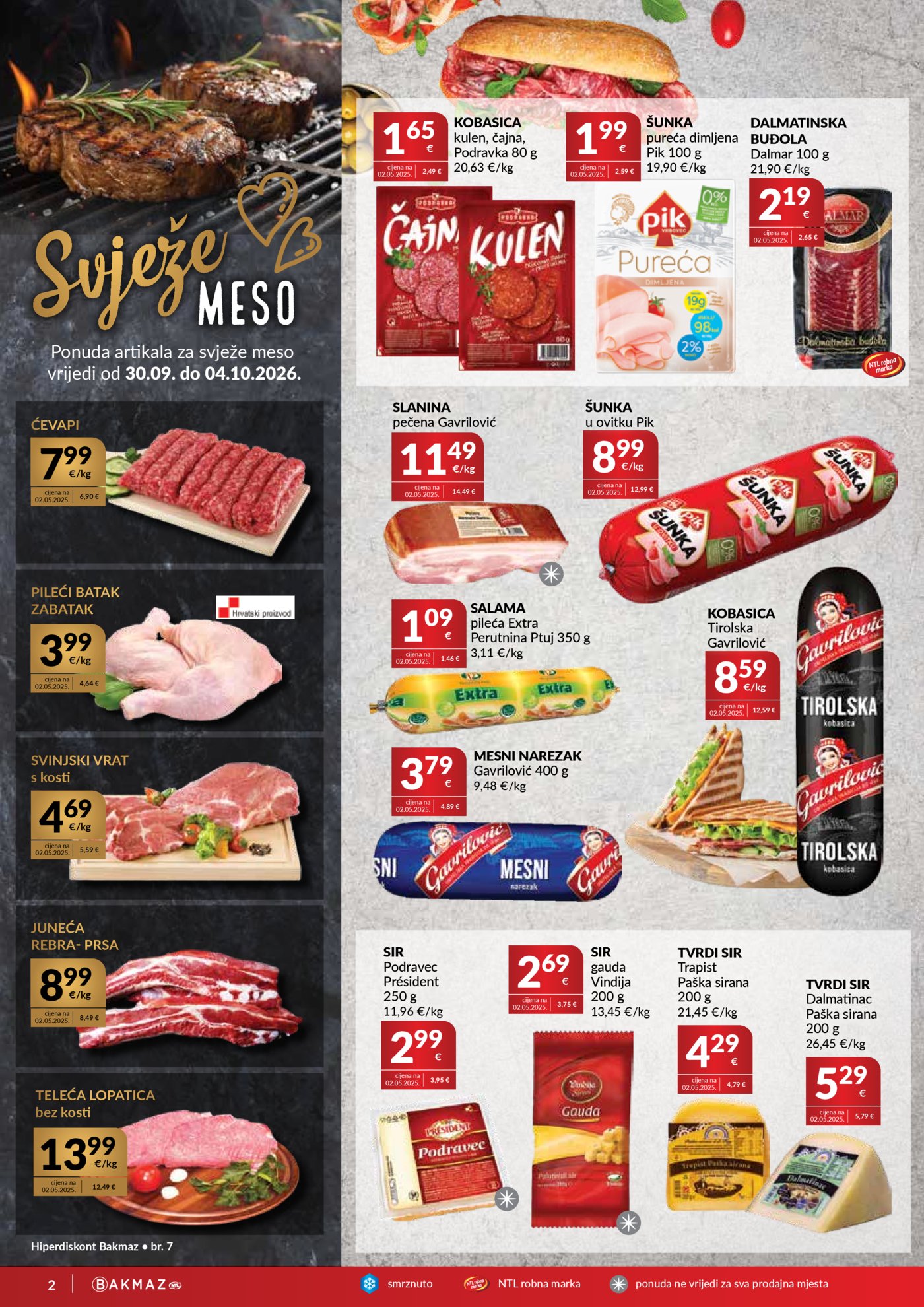 Bakmaz katalog Akcija 30.09. - 06.10.2026.
