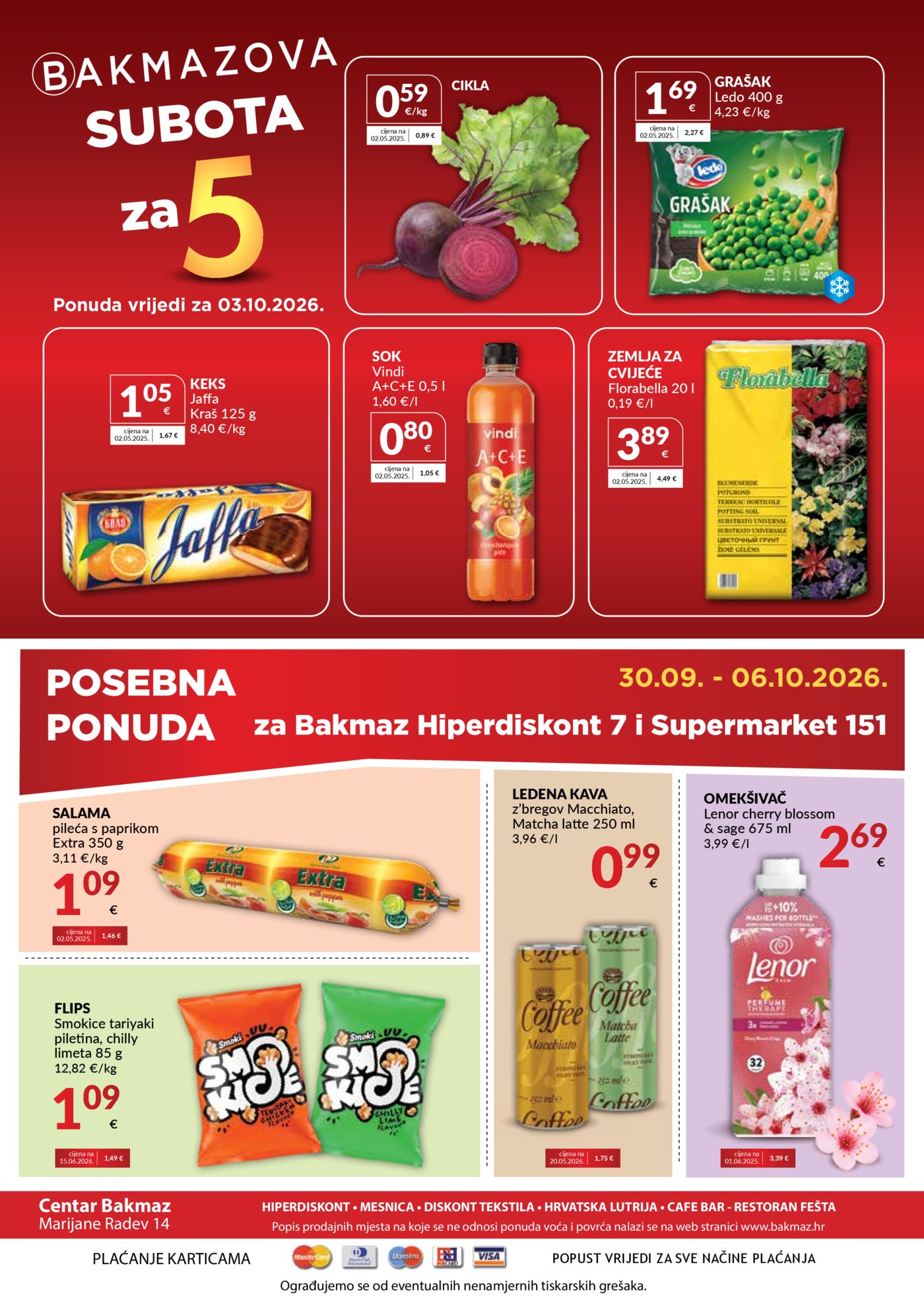 Bakmaz katalog Akcija 30.09. - 06.10.2026.