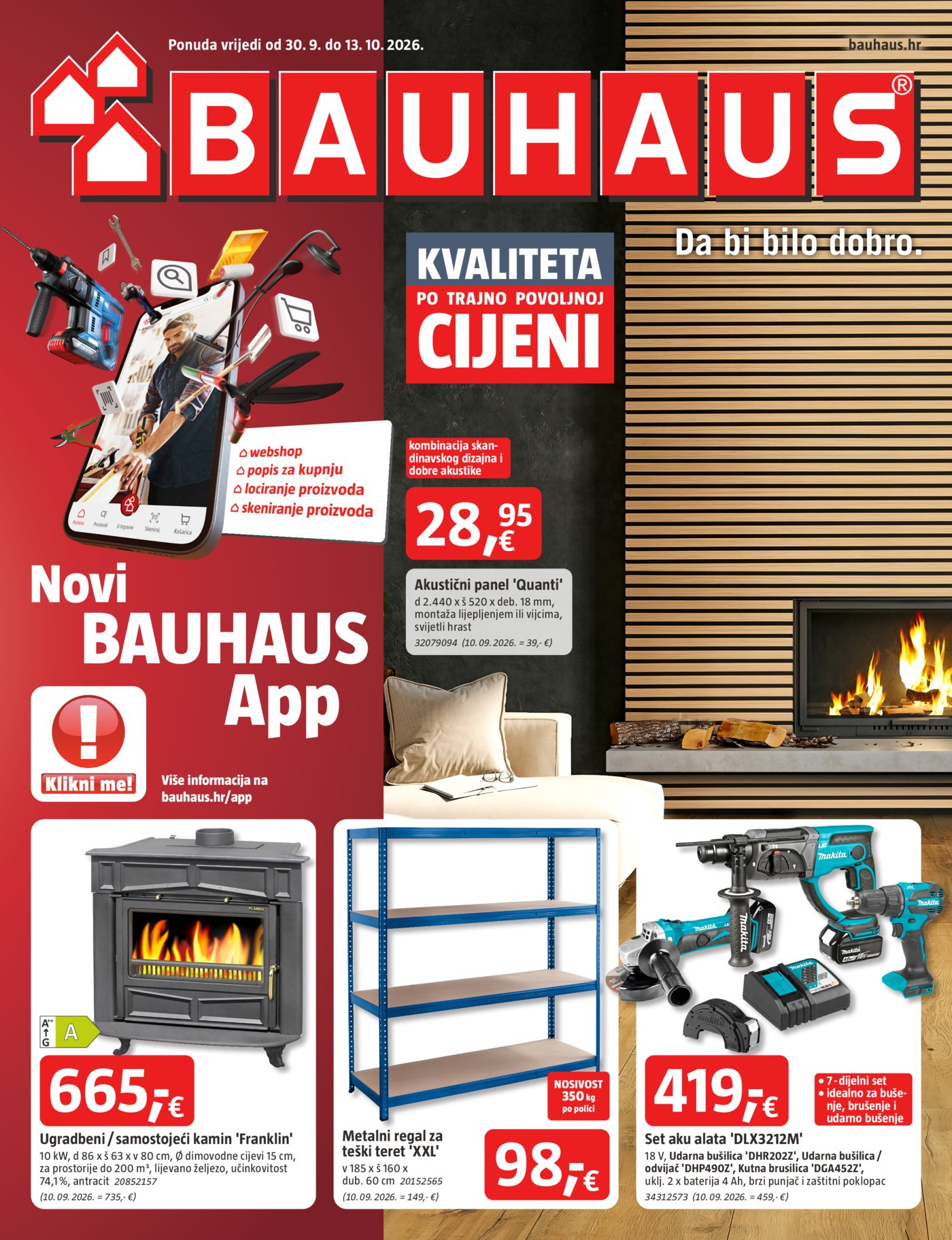 Bauhaus katalog Akcija 30.09. - 13.10.2026.