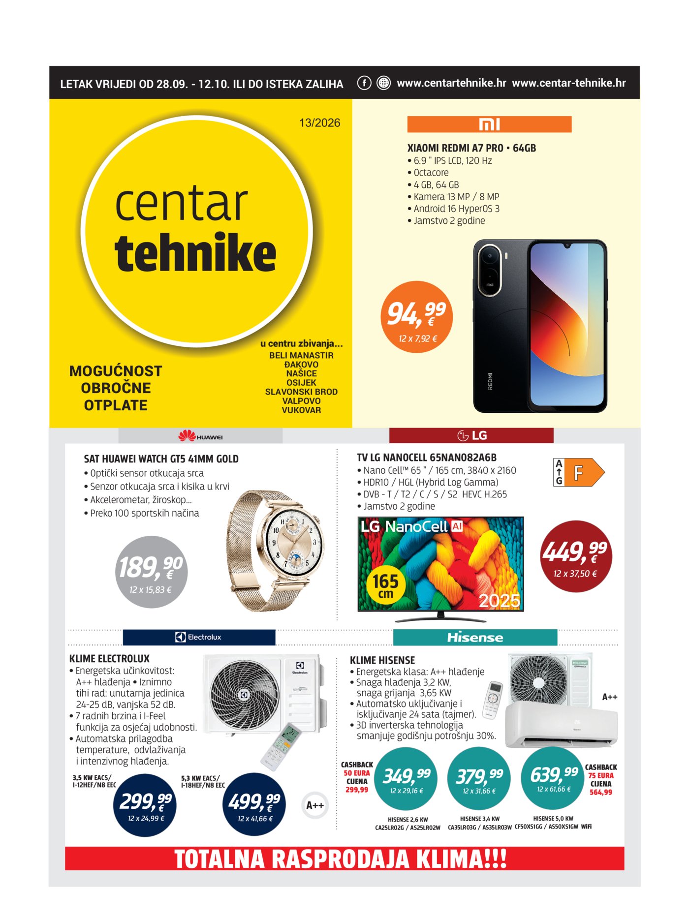 Centar tehnike katalog Akcija 28.09. - 12.10.2026.