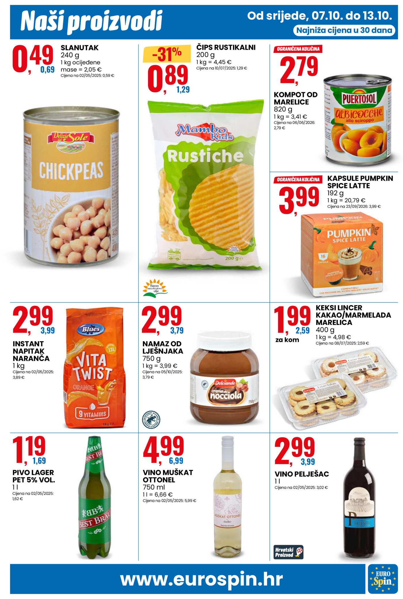 Eurospin katalog Akcija 07.10. - 13.10.2026.