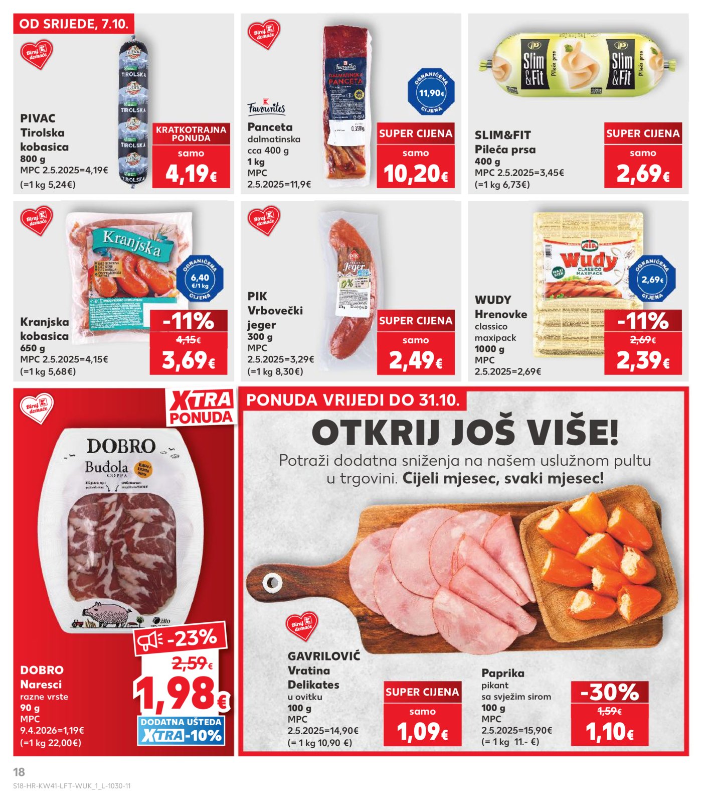 Kaufland katalog Akcija 07.10. - 13.10.2026.