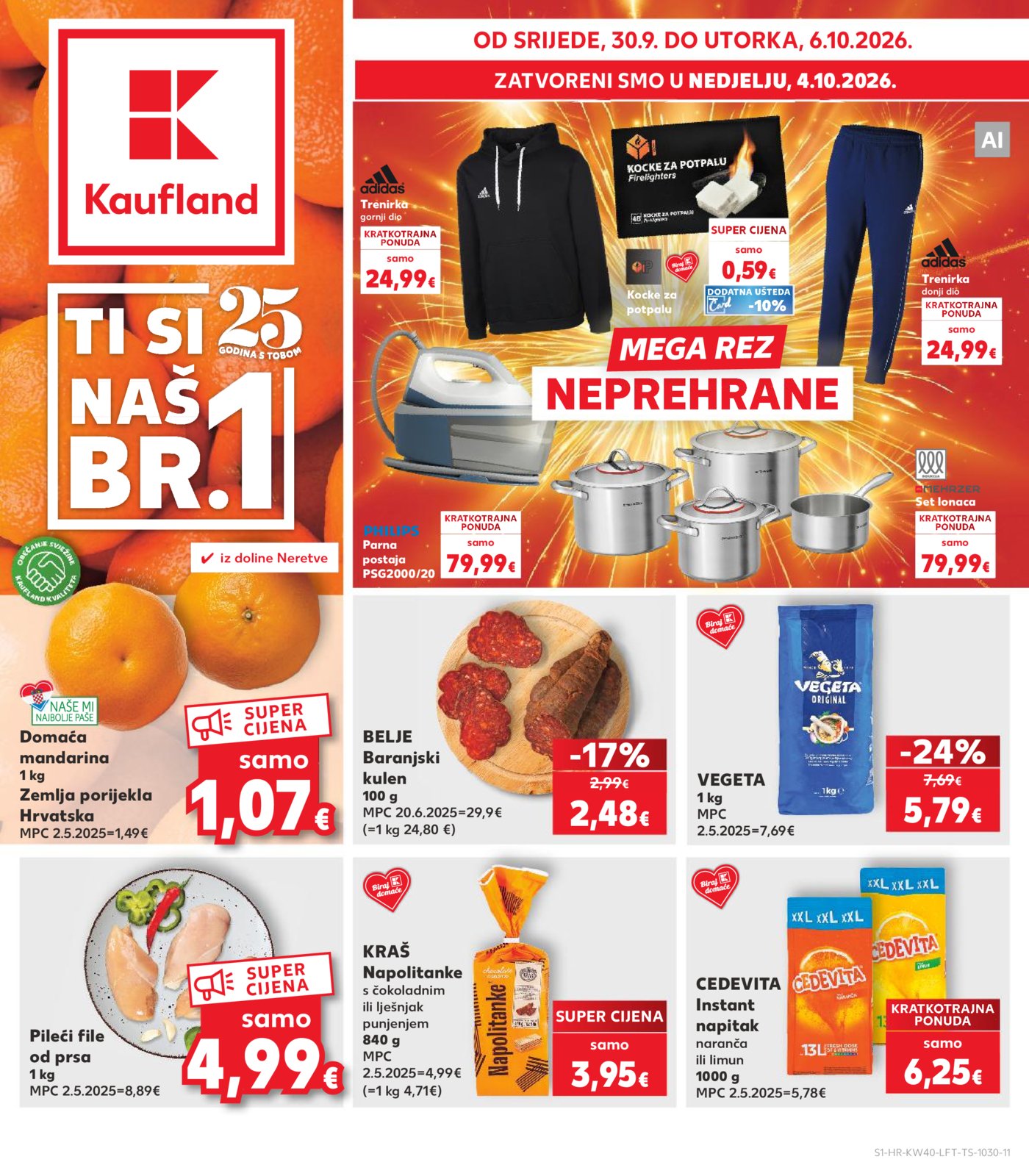 Kaufland katalog Akcija 30.09. - 06.10.2026.
