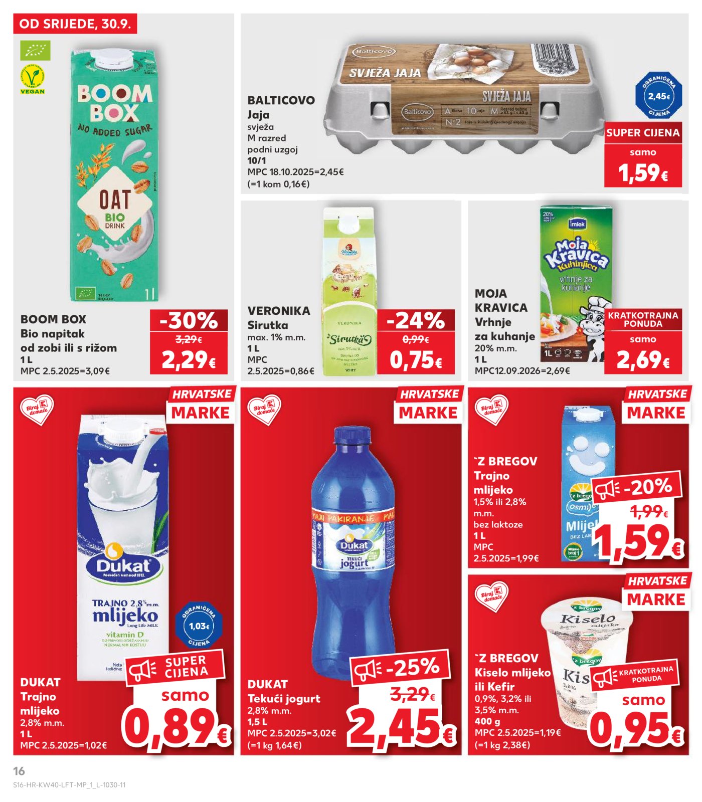 Kaufland katalog Akcija 30.09. - 06.10.2026.