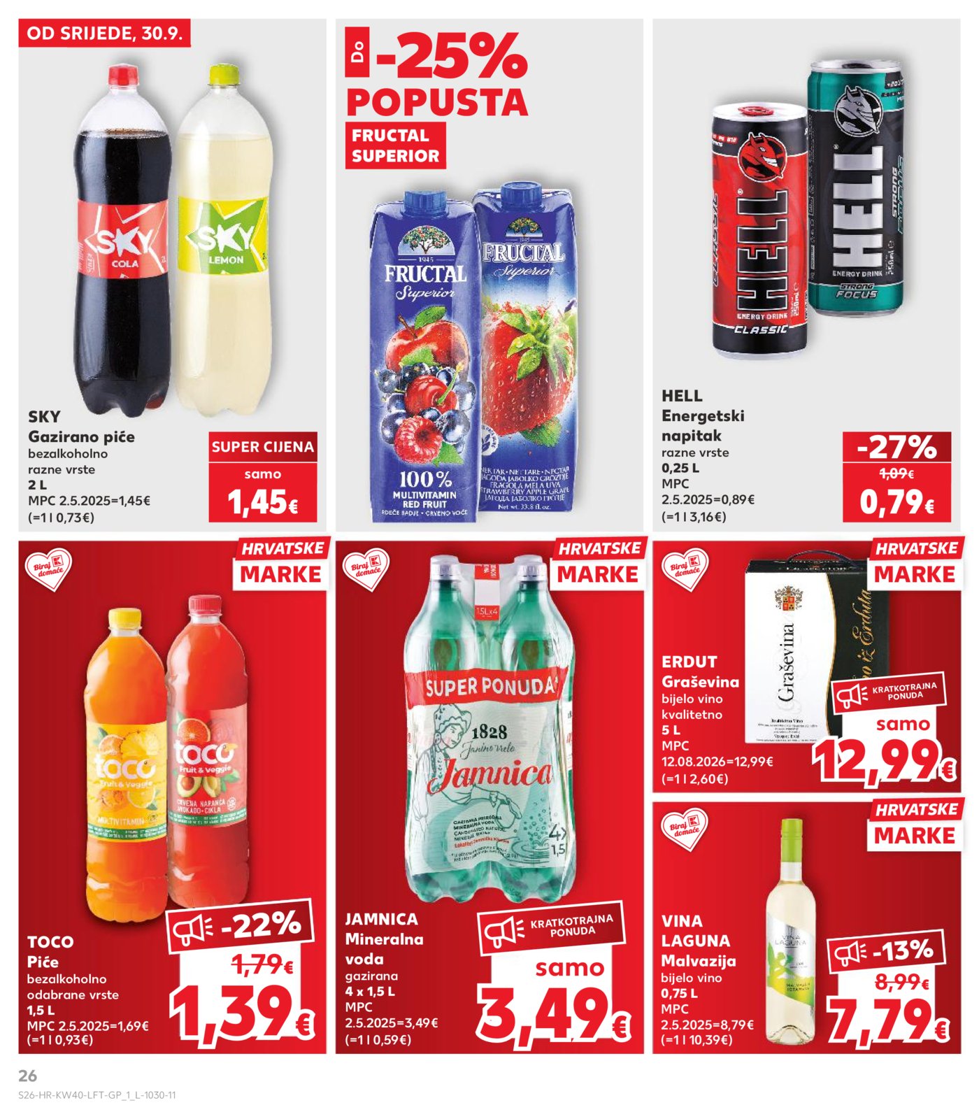 Kaufland katalog Akcija 30.09. - 06.10.2026.