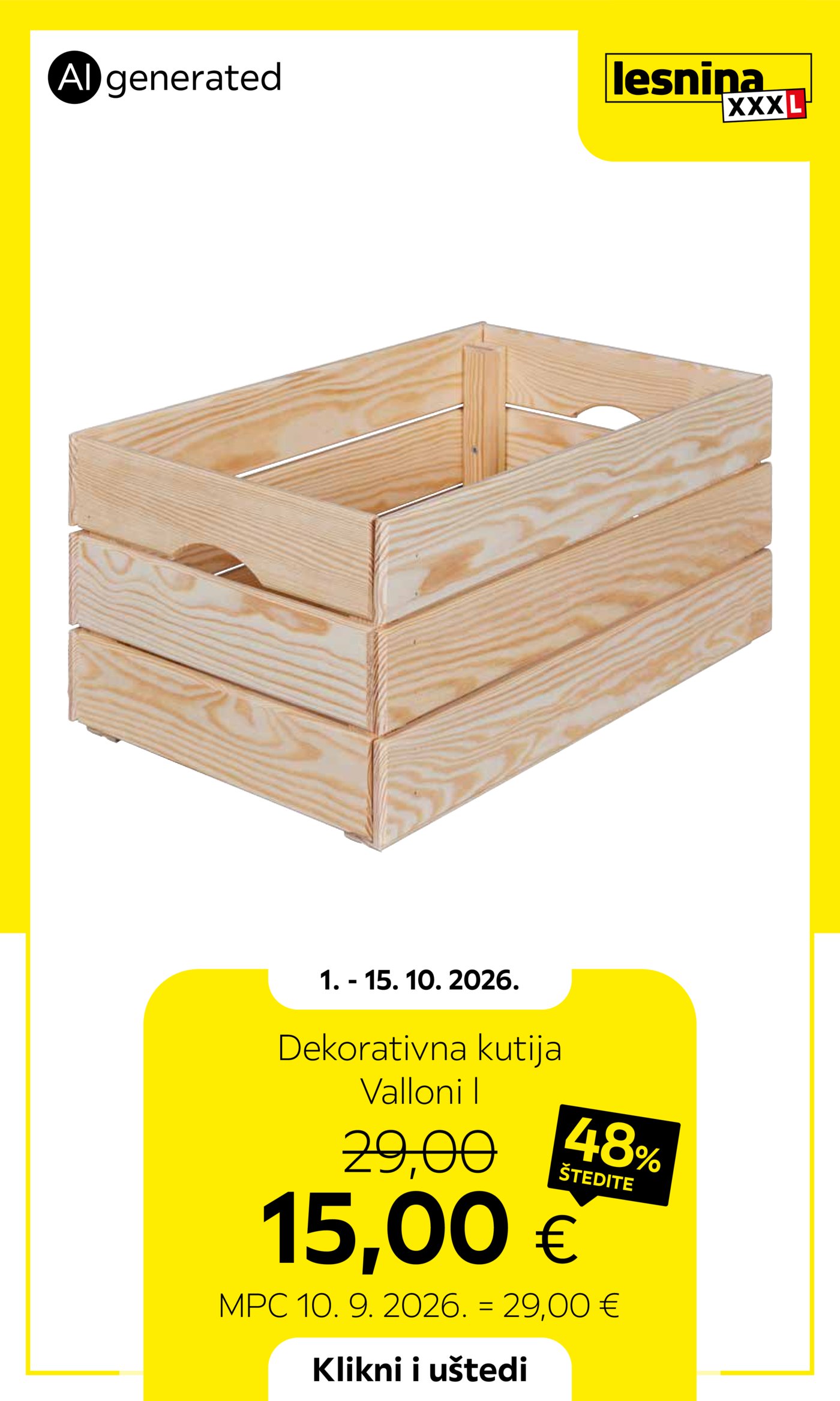 Lesnina katalog Akcija 01.10. - 15.10.2026.