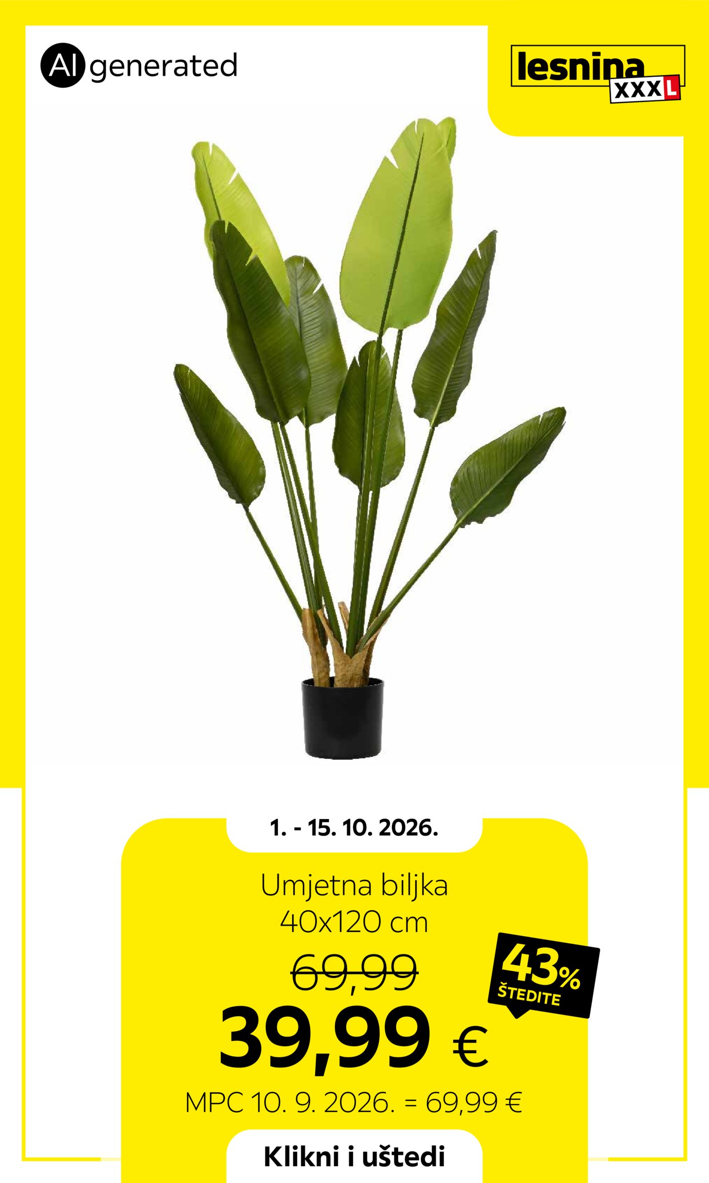 Lesnina katalog Akcija 01.10. - 15.10.2026.