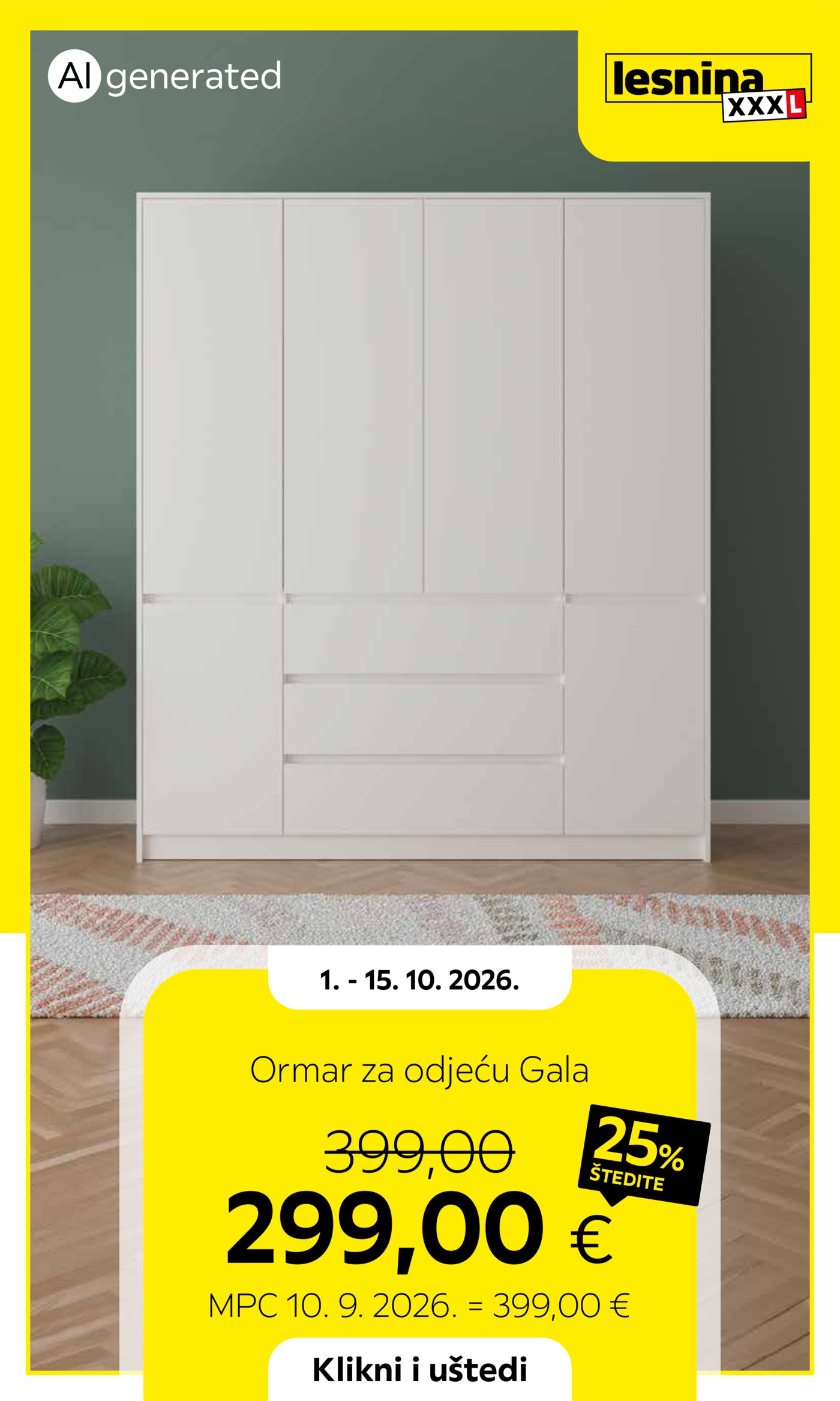 Lesnina katalog Akcija 01.10. - 15.10.2026.