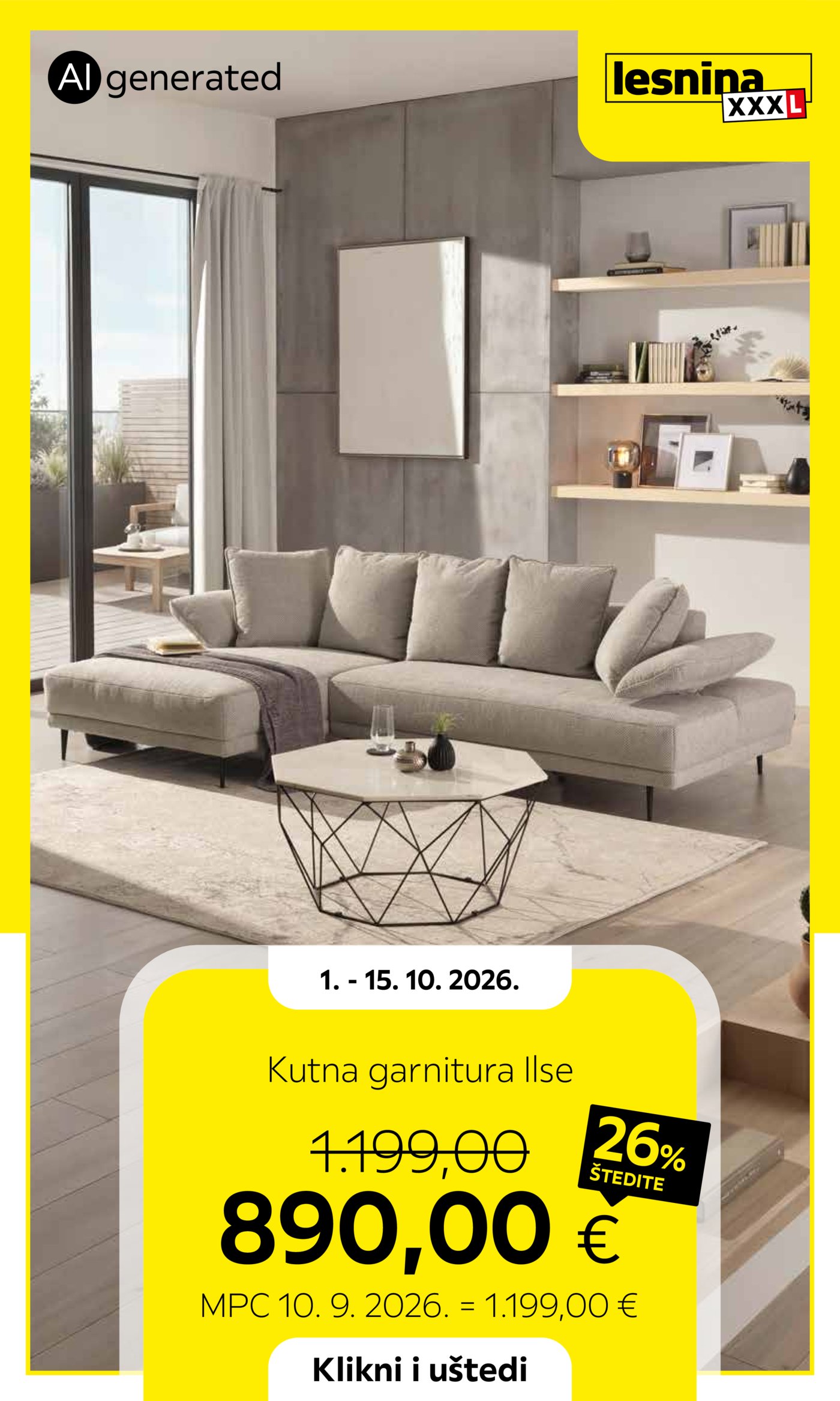 Lesnina katalog Akcija 01.10. - 15.10.2026.