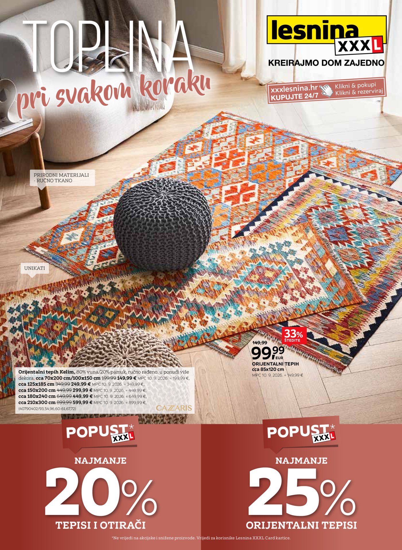 Lesnina katalog Toplina pri svakom koraku 01.10. - 26.10.2026.