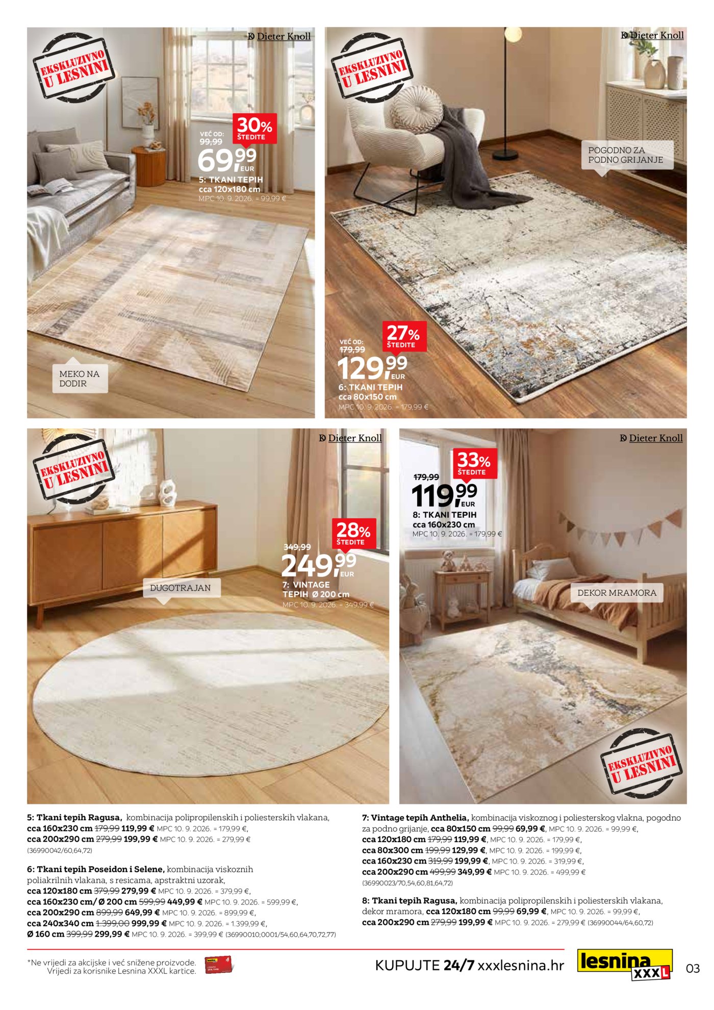 Lesnina katalog Toplina pri svakom koraku 01.10. - 26.10.2026.