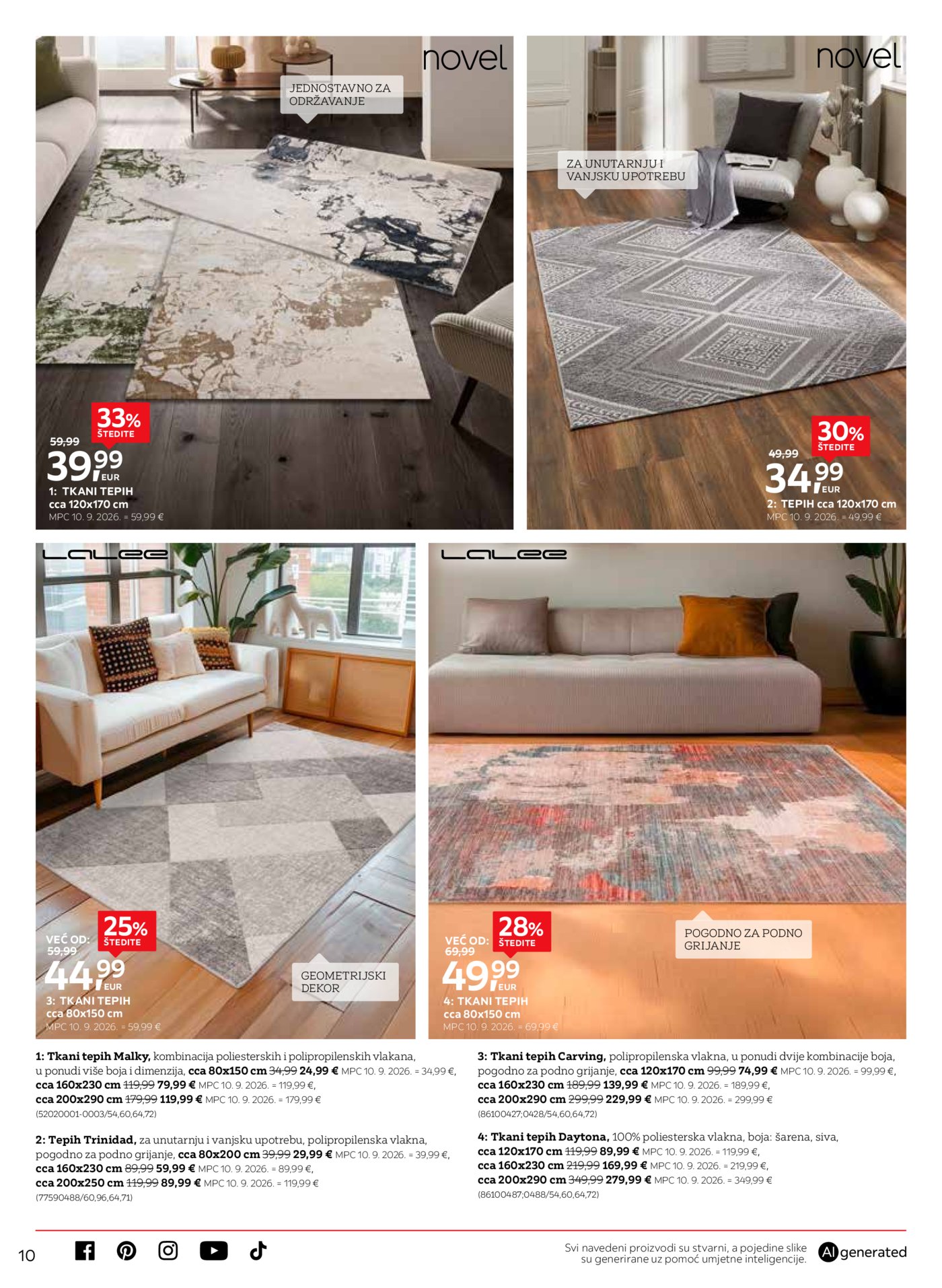 Lesnina katalog Toplina pri svakom koraku 01.10. - 26.10.2026.