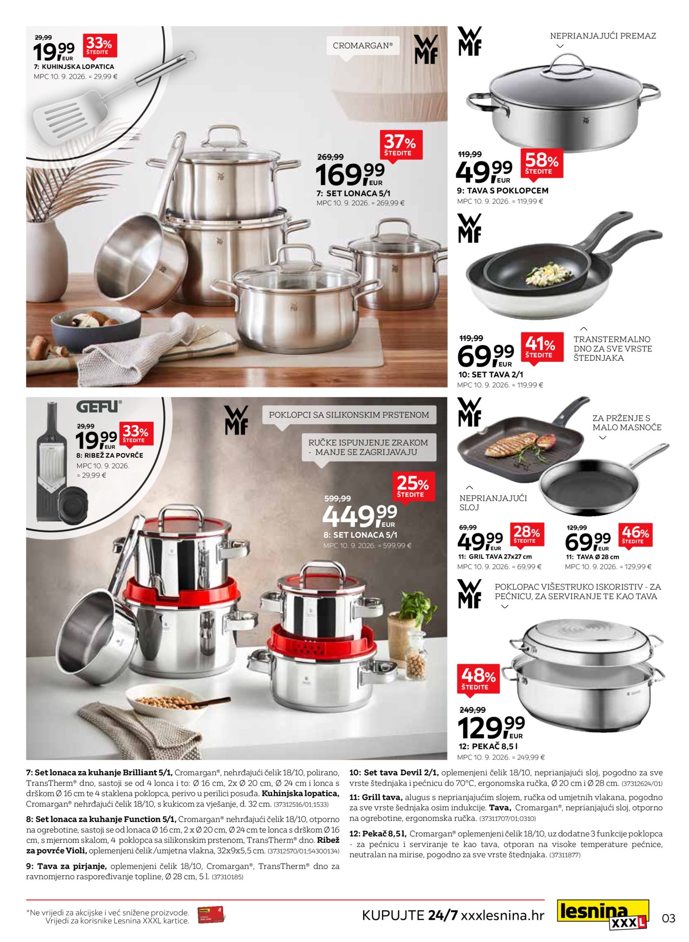 Lesnina katalog Uživajte u kuhanju 01.10.-31.10.2026.
