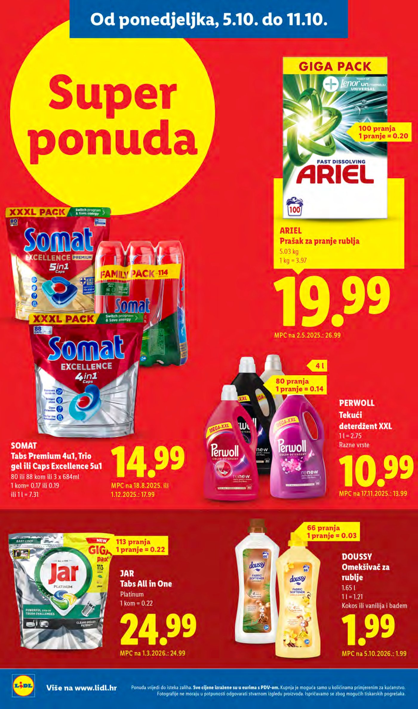 Lidl katalog Super ponuda od ponedjeljka 05.10.-11.10.2026.