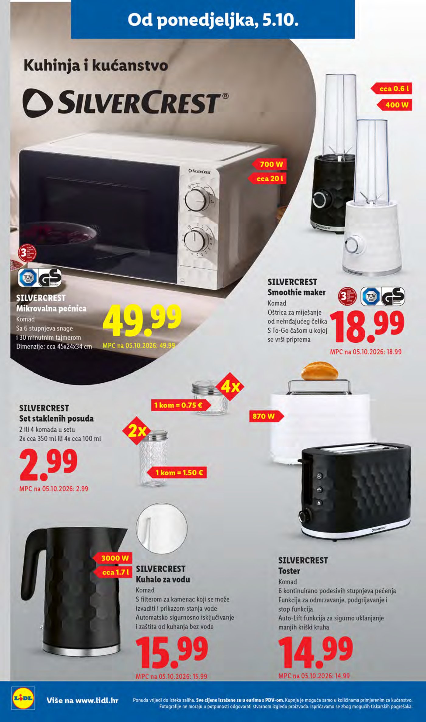 Lidl katalog Super ponuda od ponedjeljka 05.10.-11.10.2026.