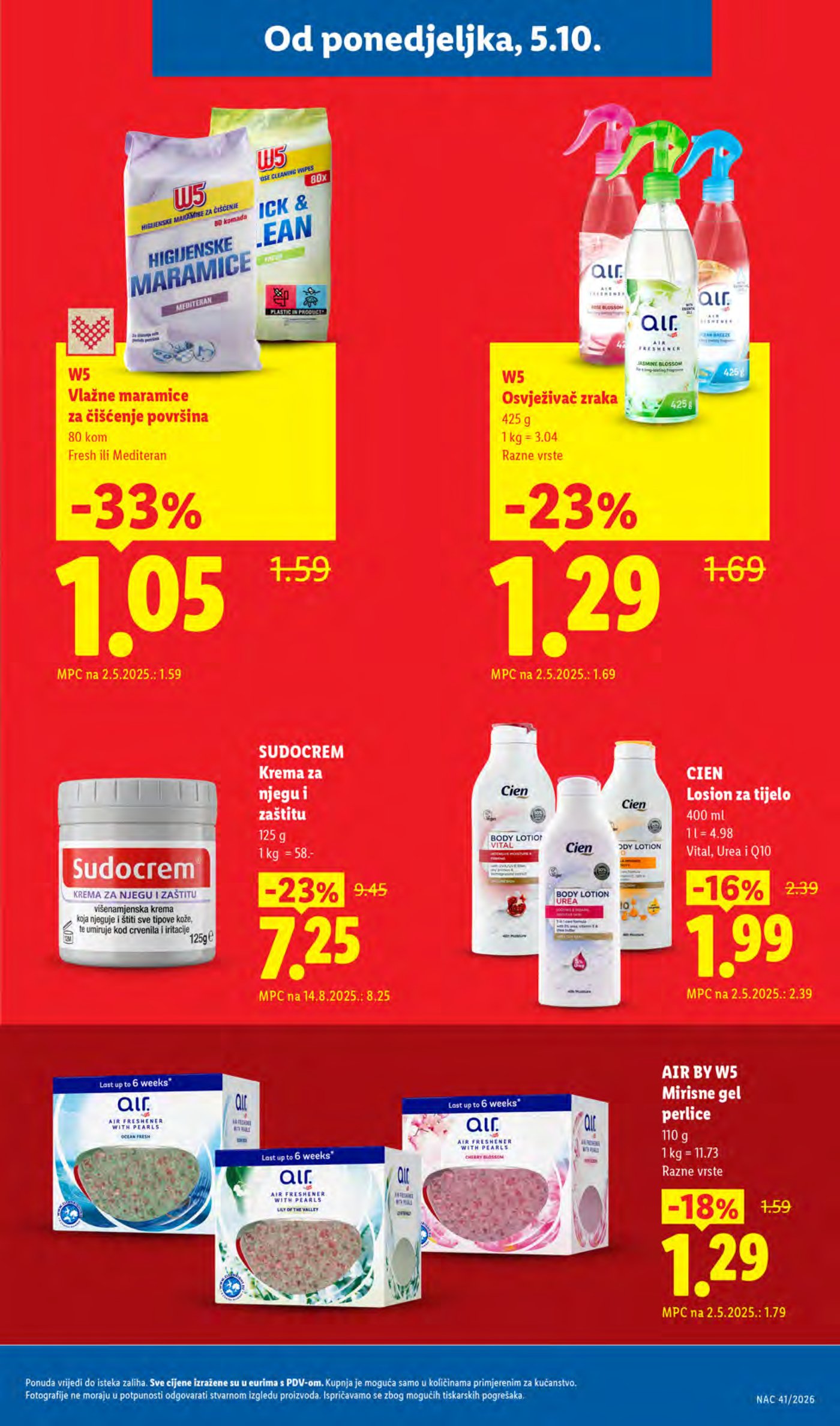Lidl katalog Super ponuda od ponedjeljka 05.10.-11.10.2026.