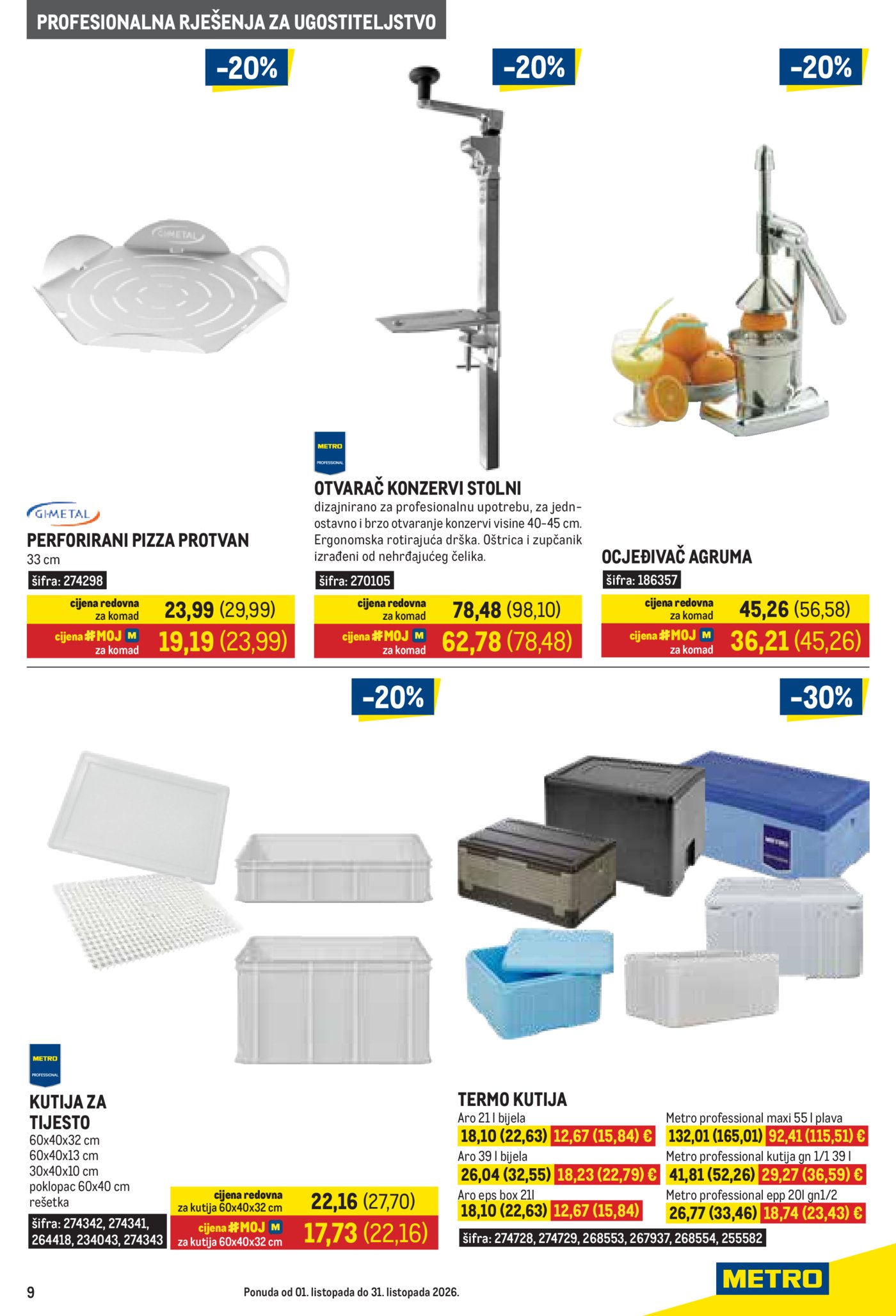 Metro katalog Gastro 01.10. - 31.10.2026. 
