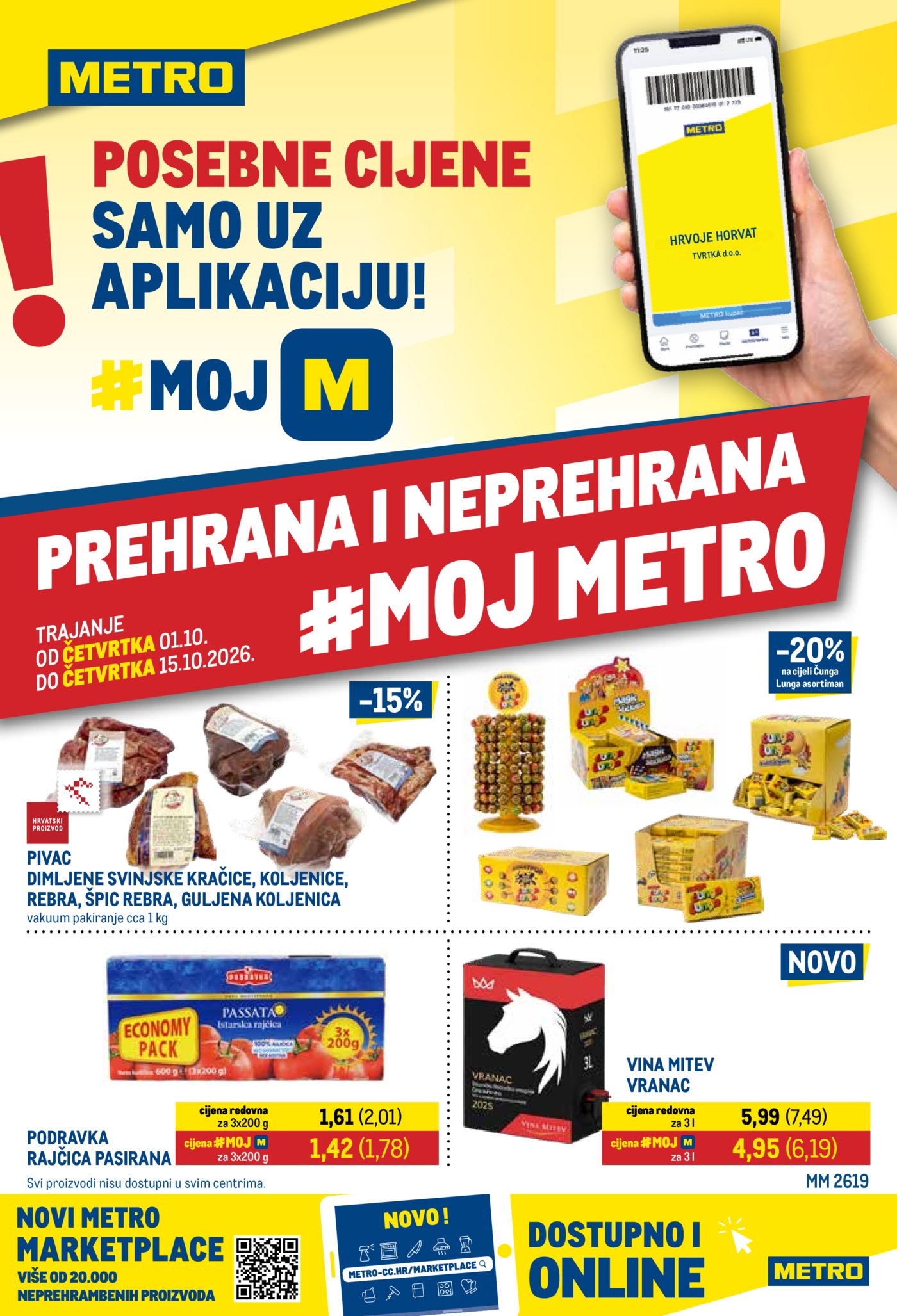 Metro katalog Prehrana i neprehrana 01.10. - 15.10.2026.