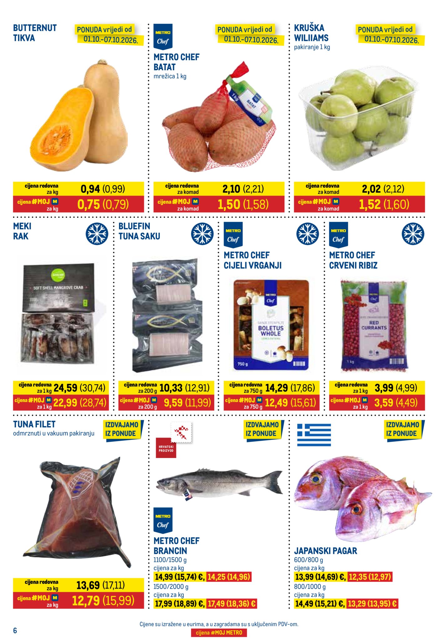 Metro katalog Prehrana i neprehrana 01.10. - 15.10.2026.