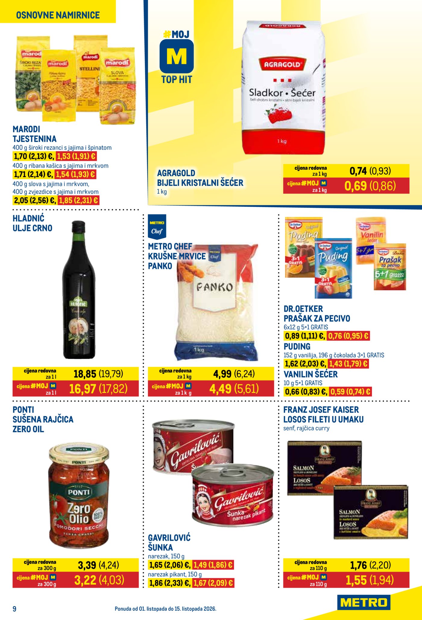 Metro katalog Prehrana i neprehrana 01.10. - 15.10.2026.