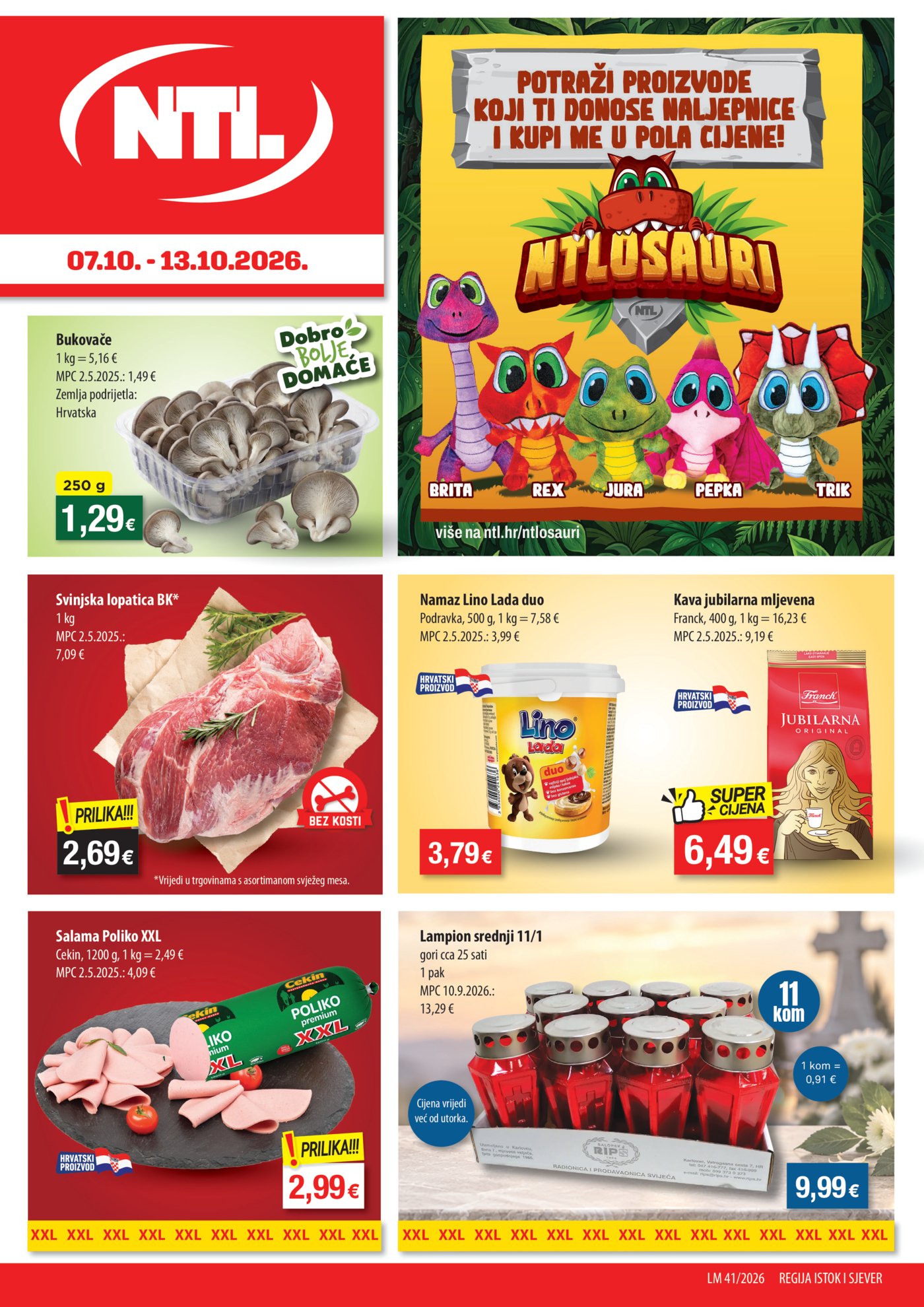 NTL katalog Akcija 07.10. - 13.10.2026. Istok, Sjever
