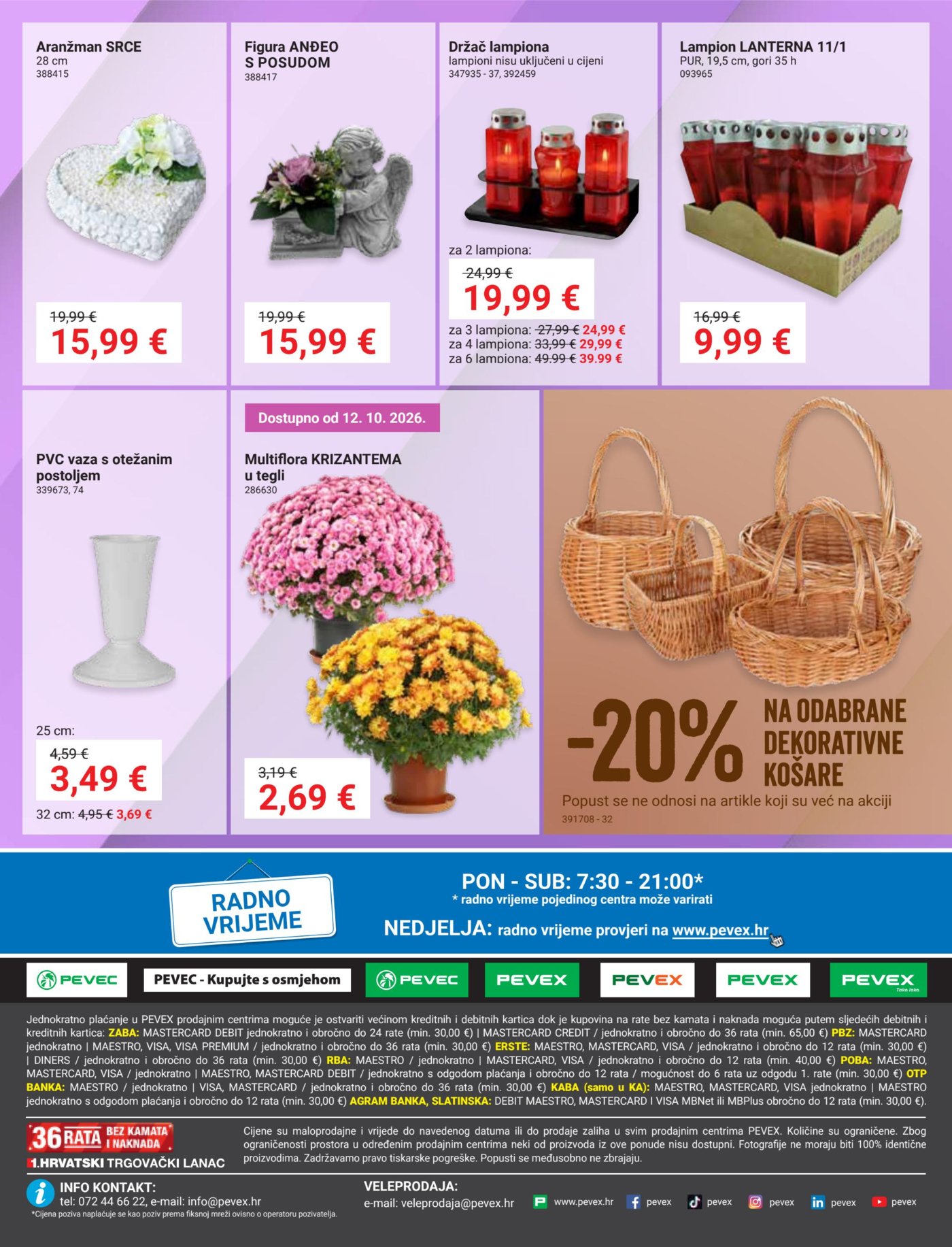 Pevex katalog Akcija 24.09. - 28.10.2026.