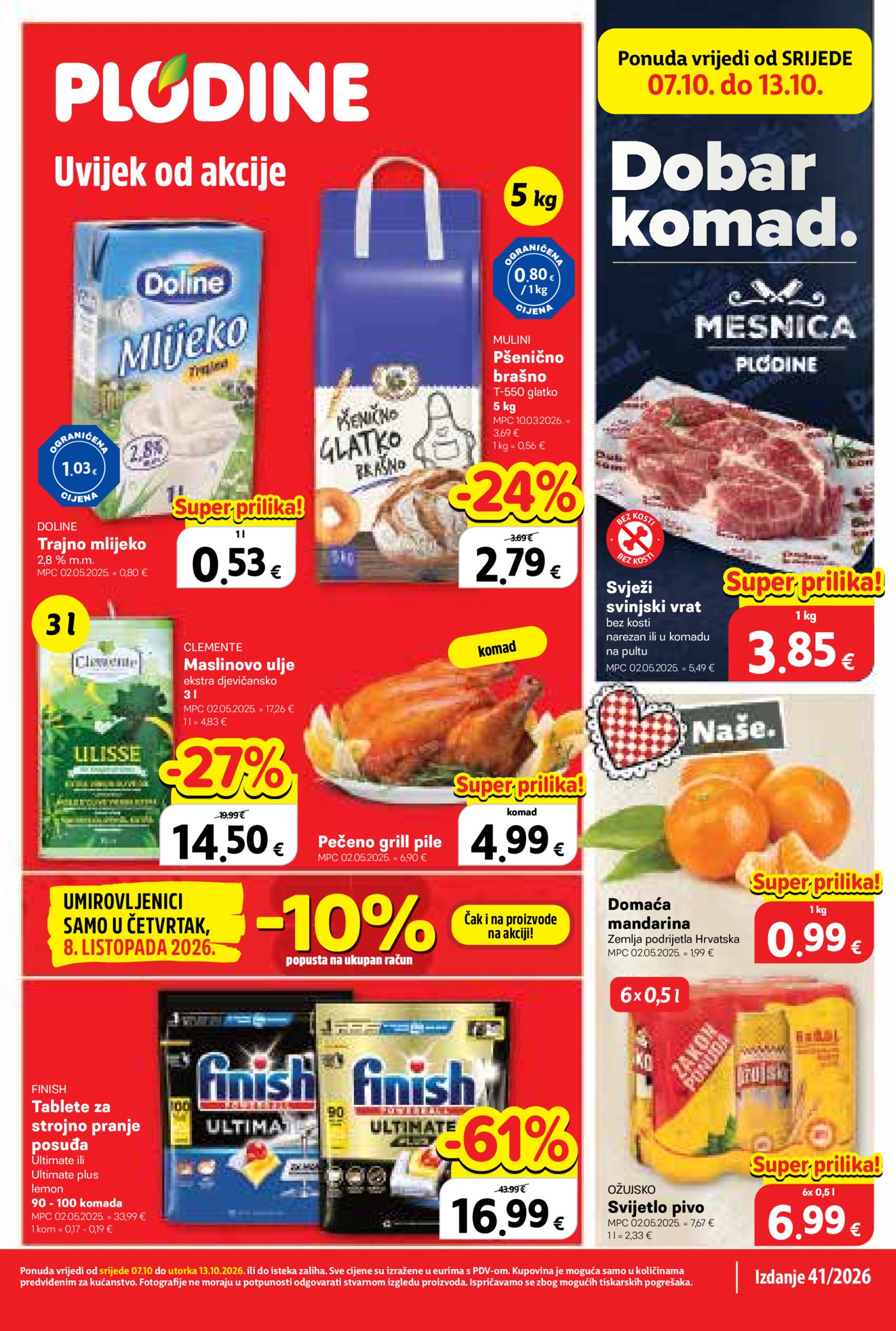 Plodine katalog Akcija 07.10. - 13.10.2026.