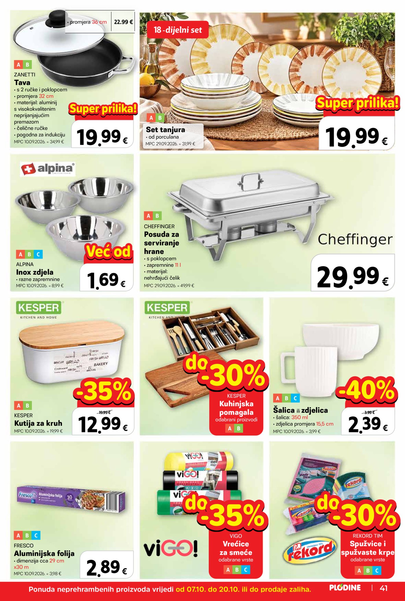 Plodine katalog Akcija 07.10. - 13.10.2026.