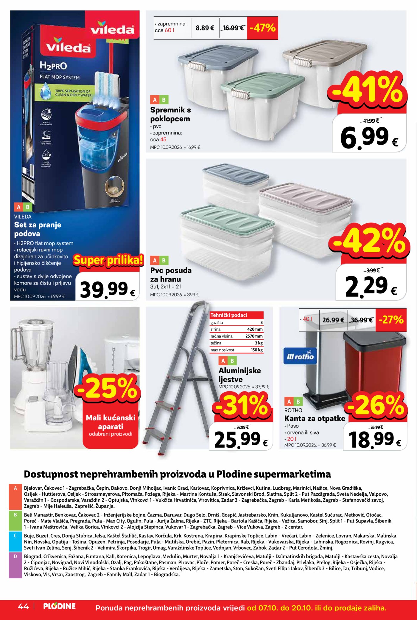 Plodine katalog Akcija 07.10. - 13.10.2026.