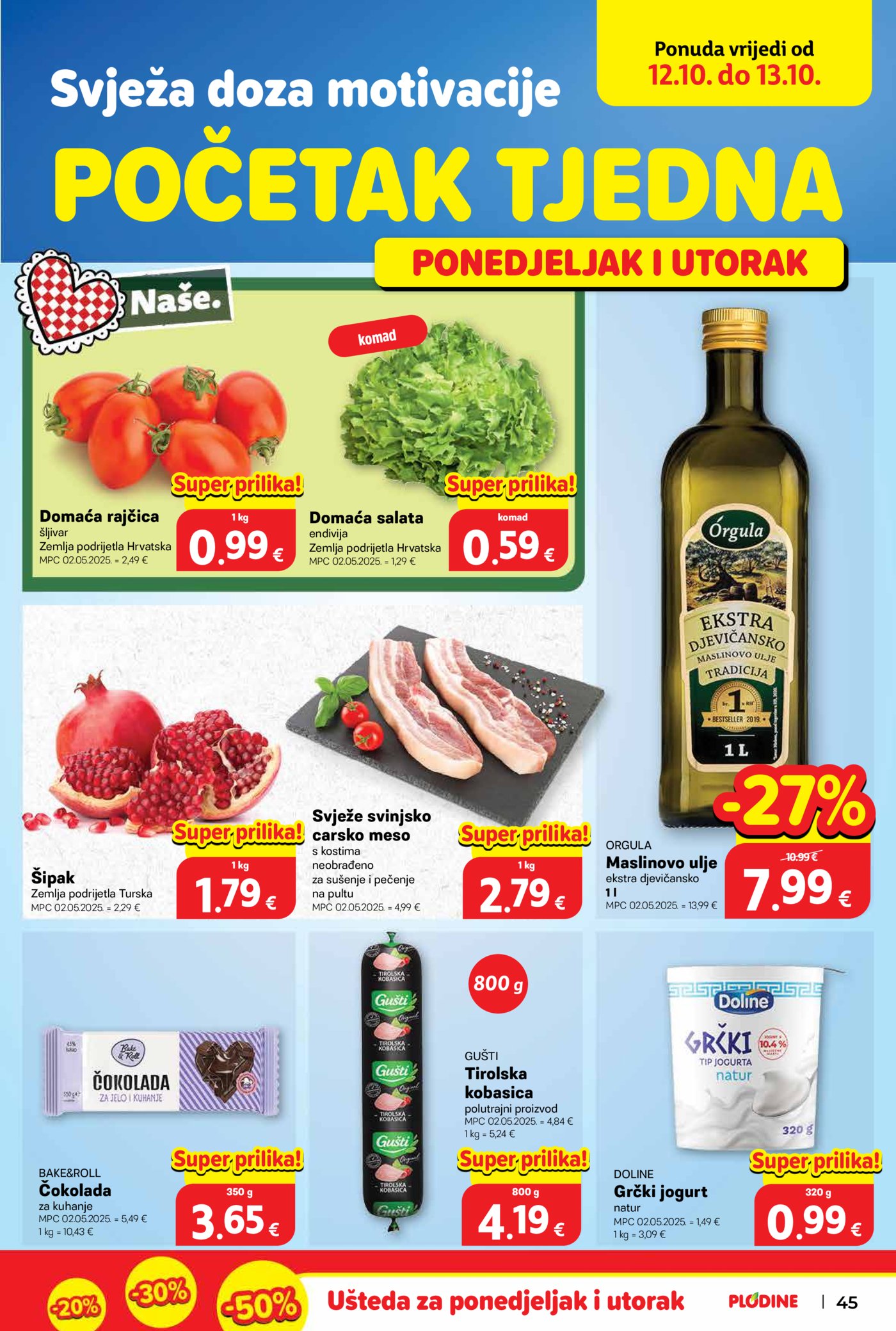 Plodine katalog Akcija 07.10. - 13.10.2026.