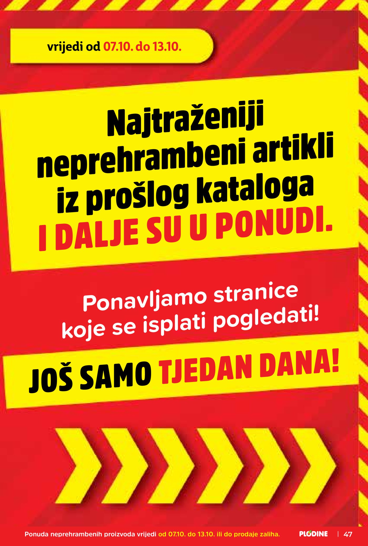 Plodine katalog Akcija 07.10. - 13.10.2026.