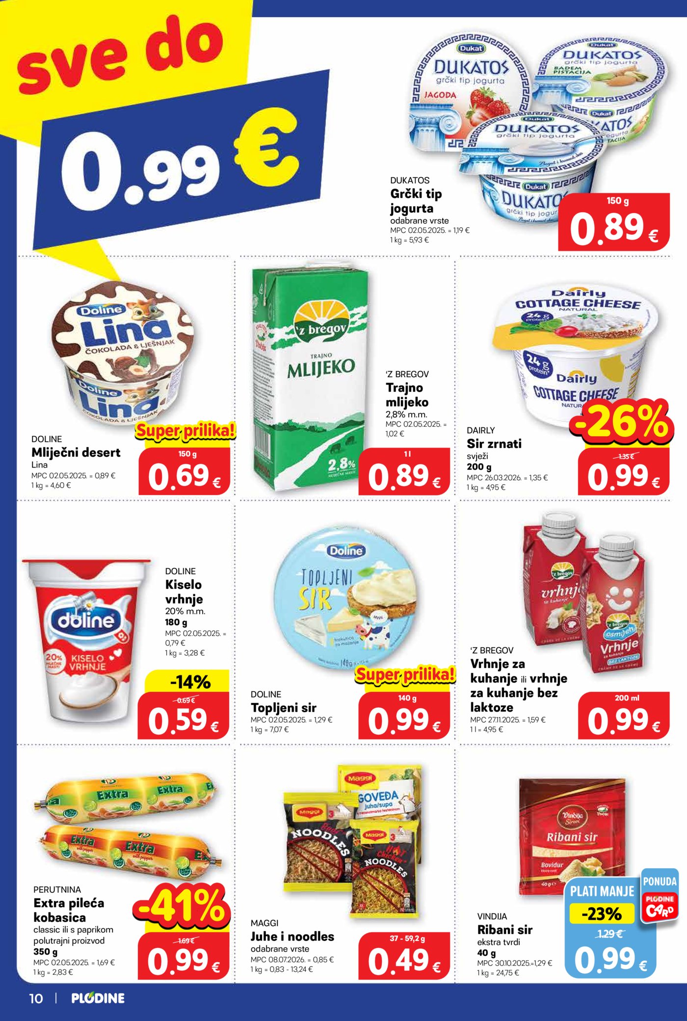 Plodine katalog Akcija 07.10. - 13.10.2026.