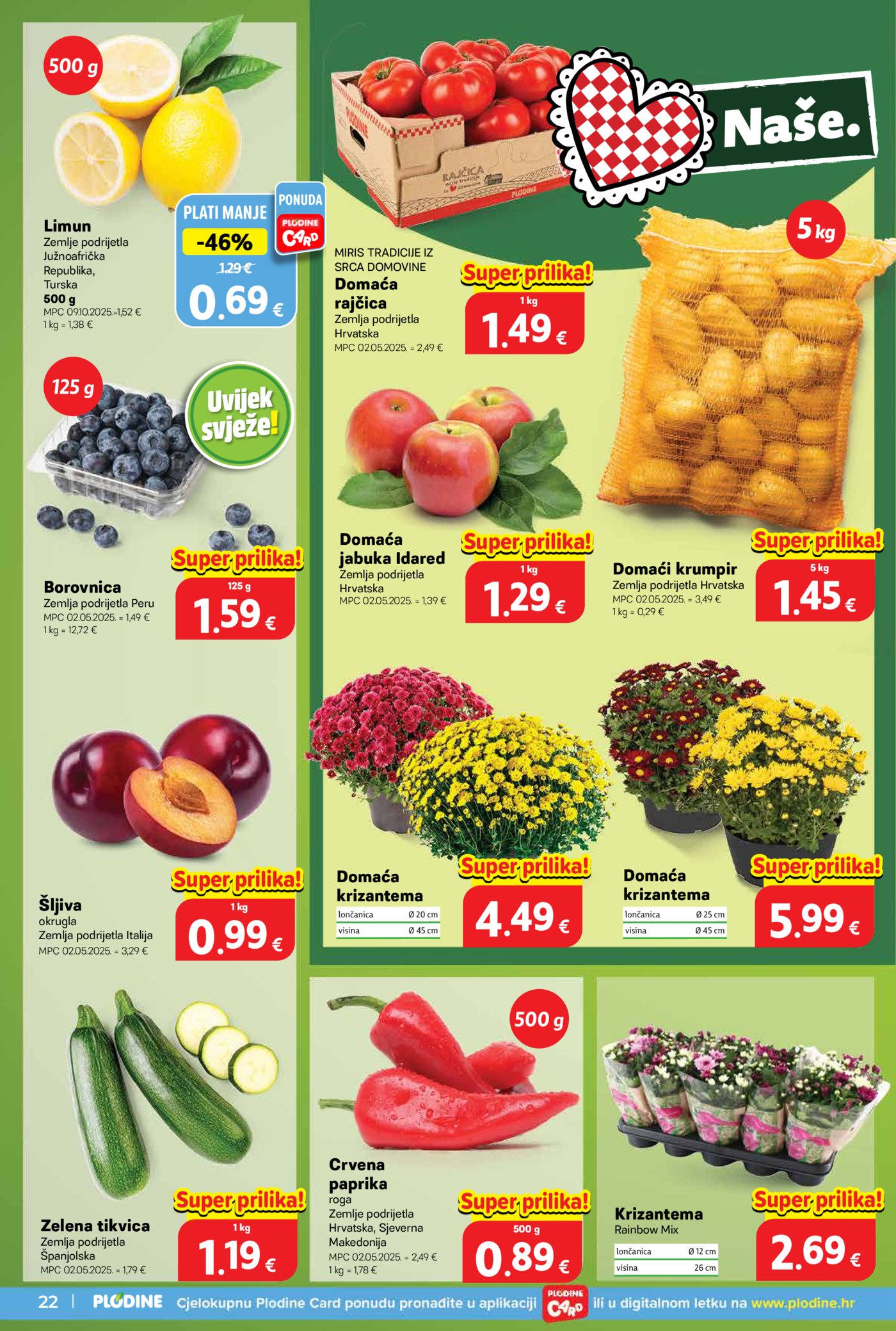 Plodine katalog Akcija 30.09. - 06.10.2026.