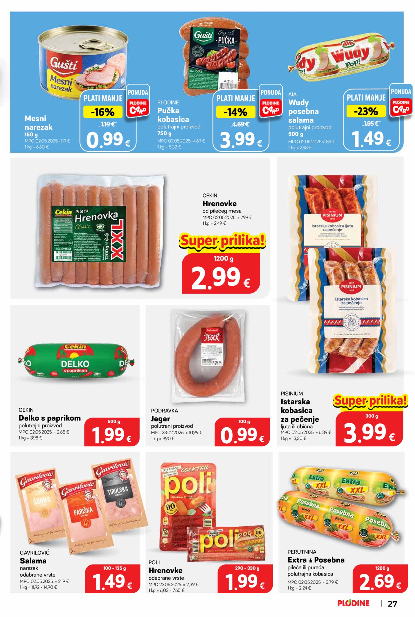 Plodine katalog Akcija 30.09. - 06.10.2026.