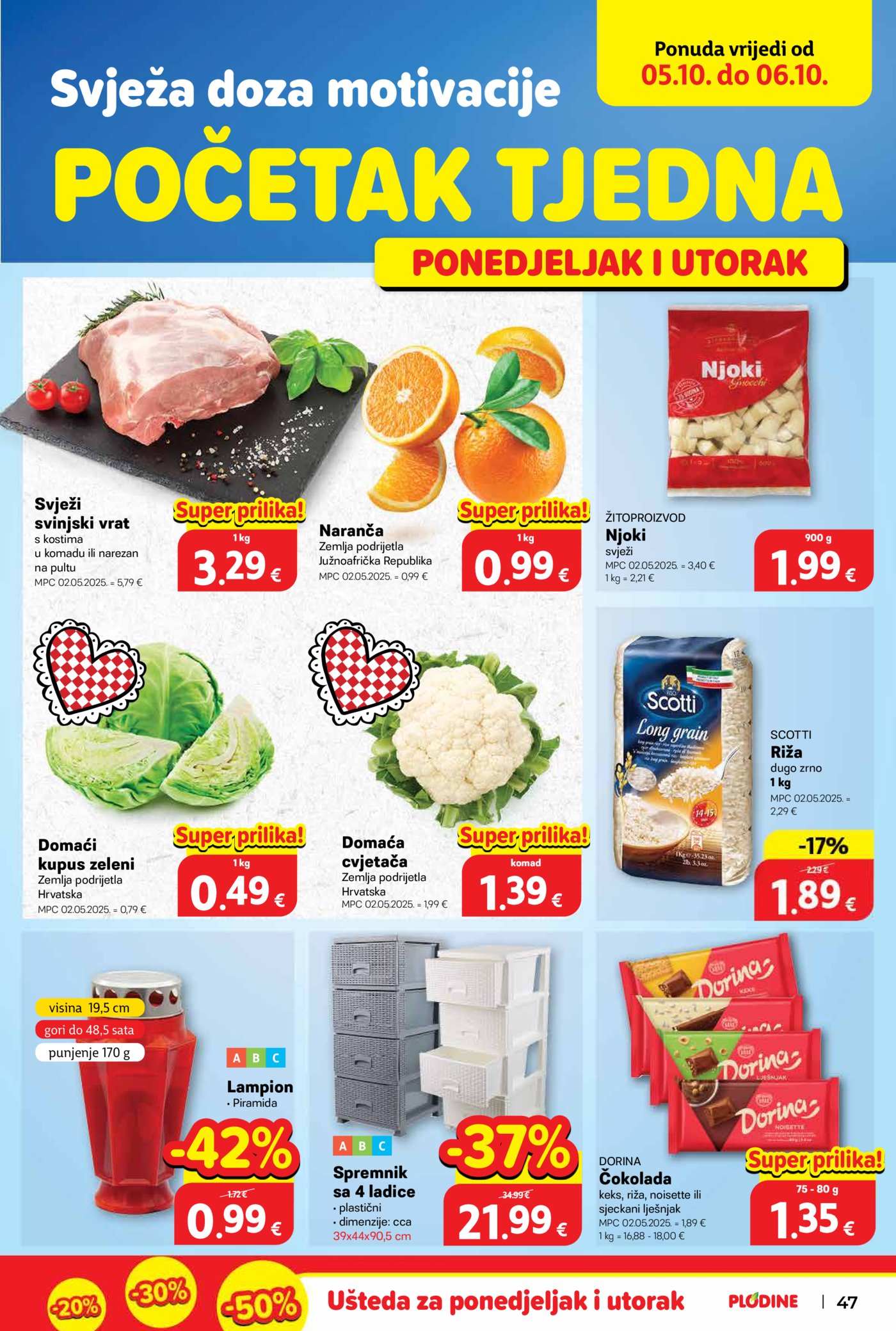 Plodine katalog Akcija 30.09. - 06.10.2026.