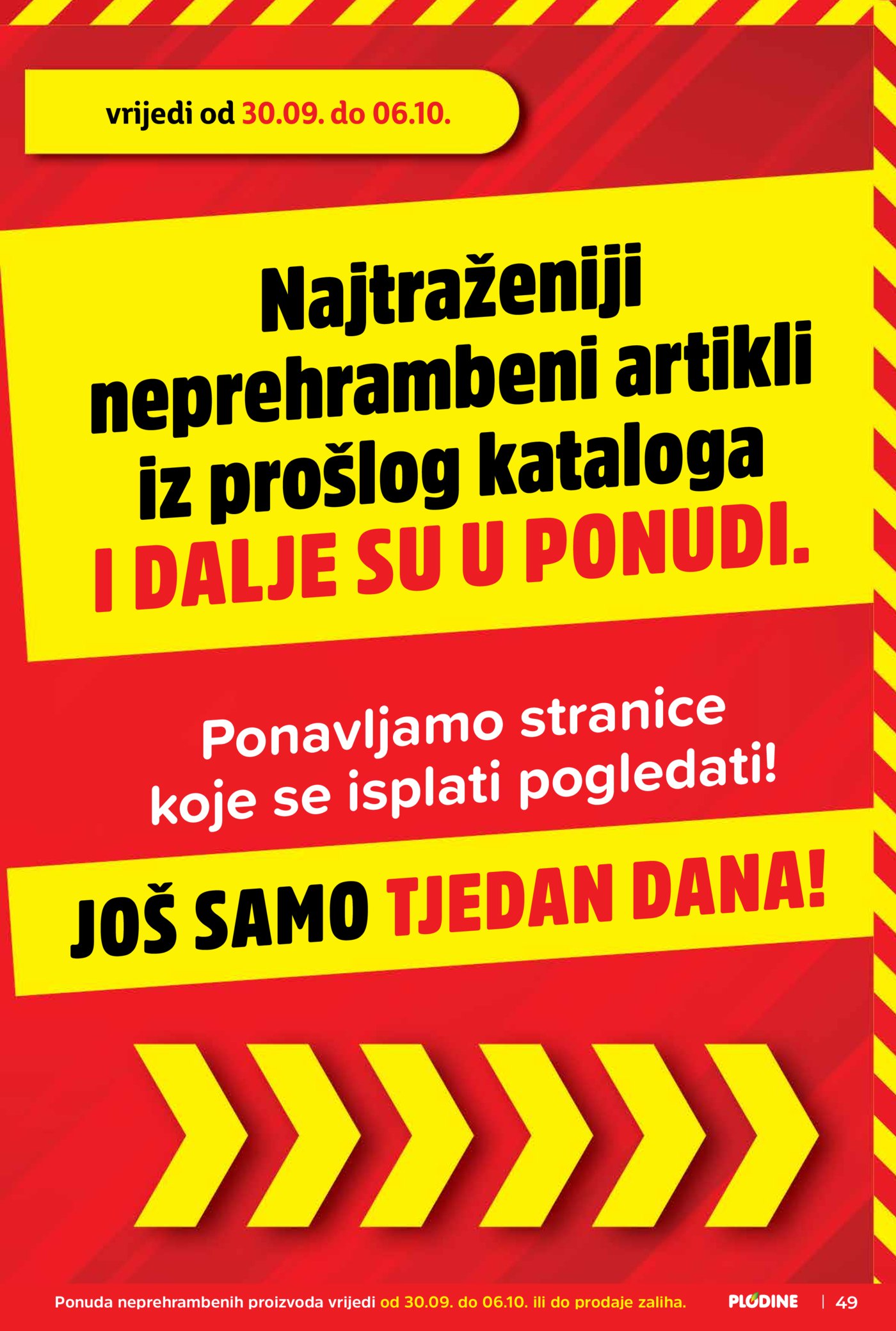 Plodine katalog Akcija 30.09. - 06.10.2026.