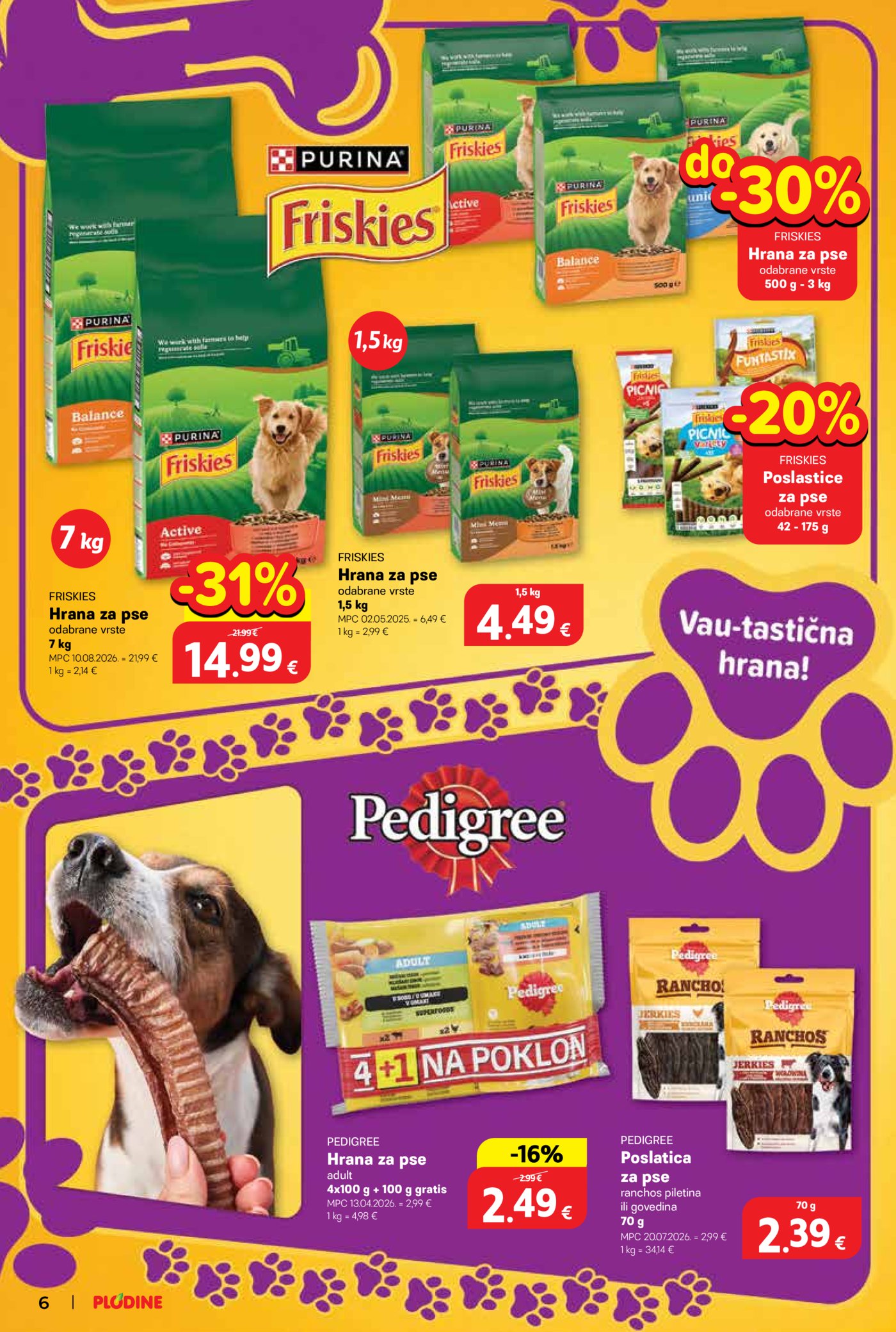 Plodine katalog Kućni ljubimci 01.10. - 14.10.2026.