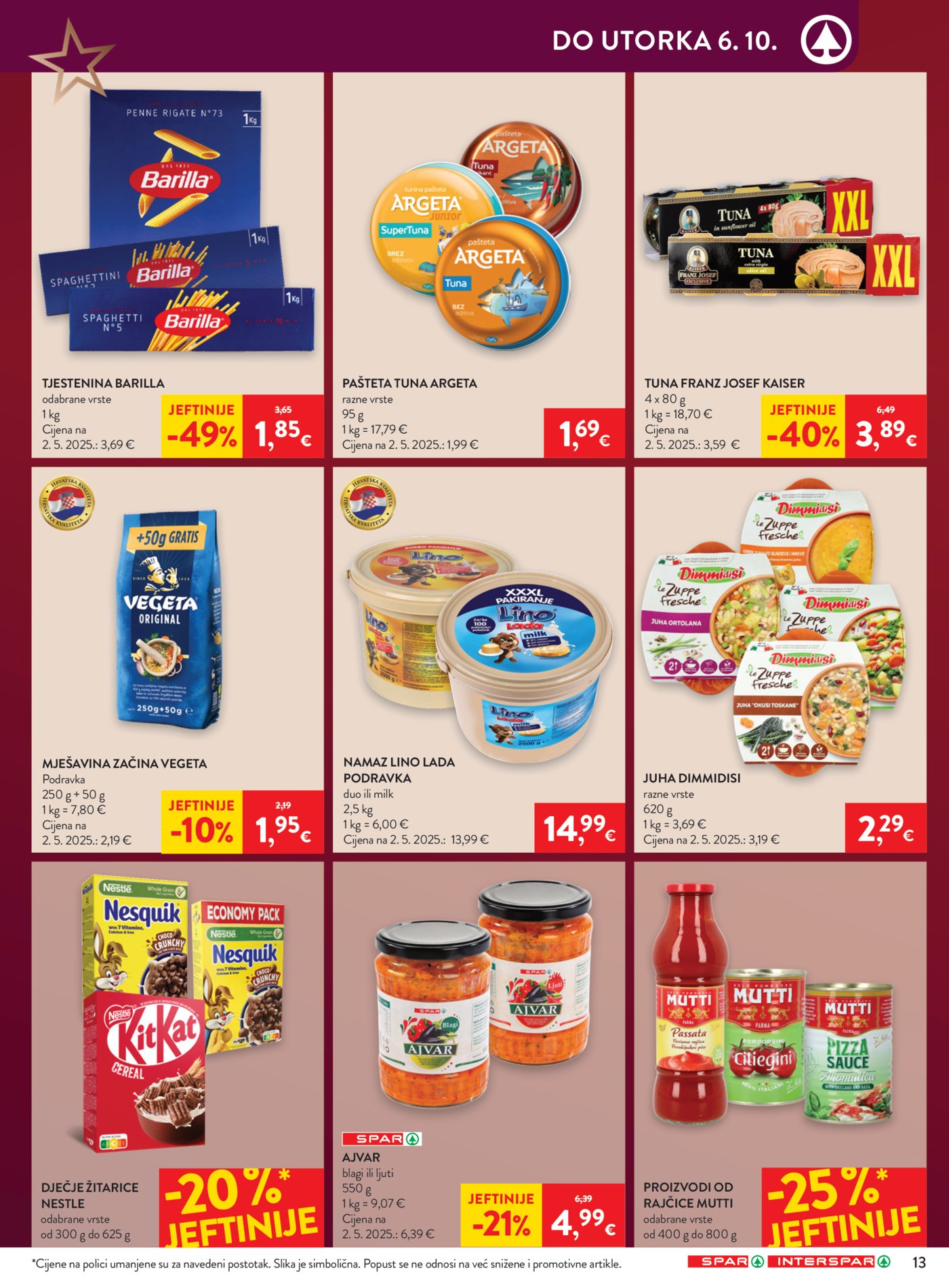 SPAR INTERSPAR katalog Akcija 30.09. - 06.10.2026.