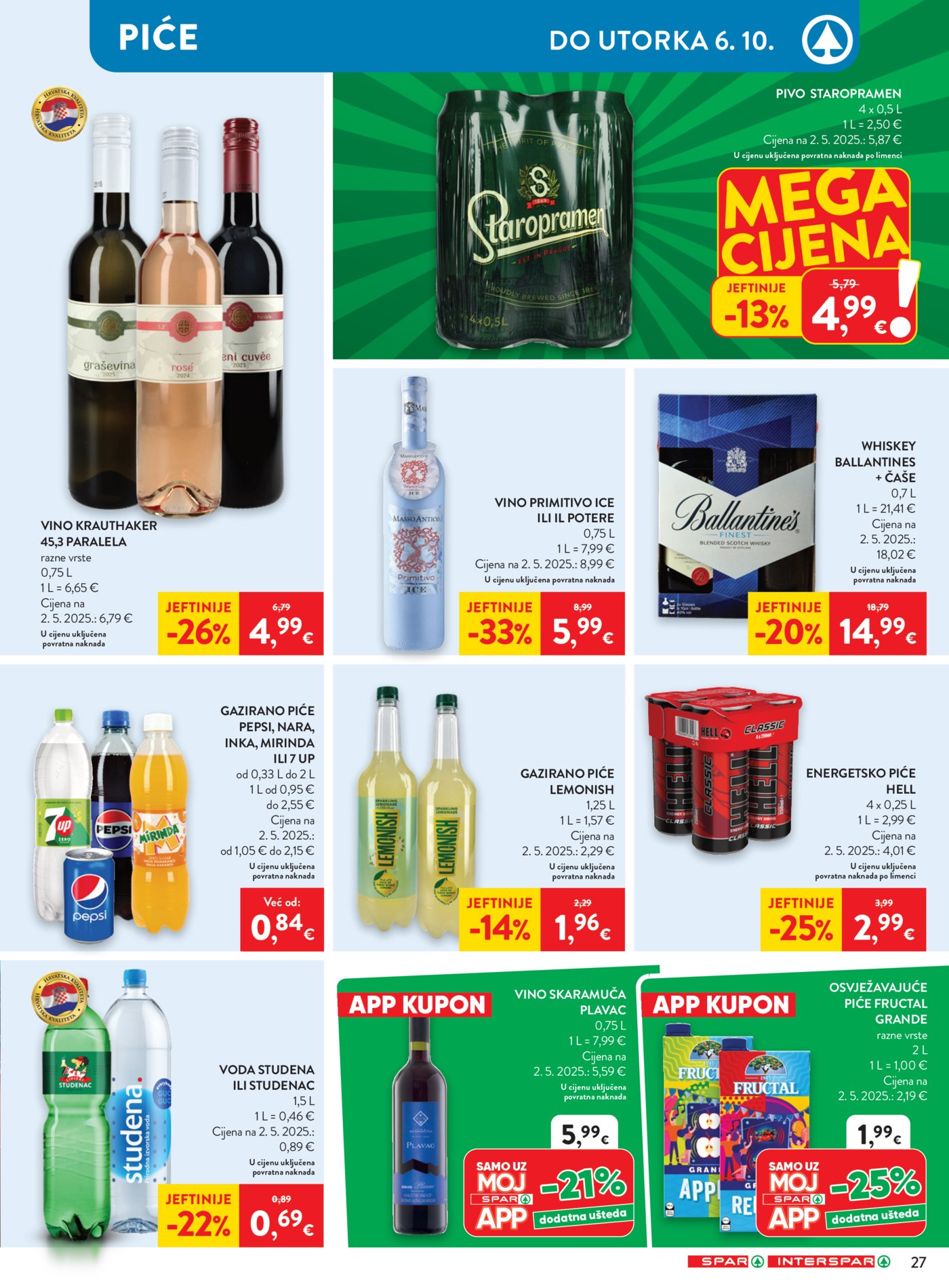 SPAR INTERSPAR katalog Akcija 30.09. - 06.10.2026.