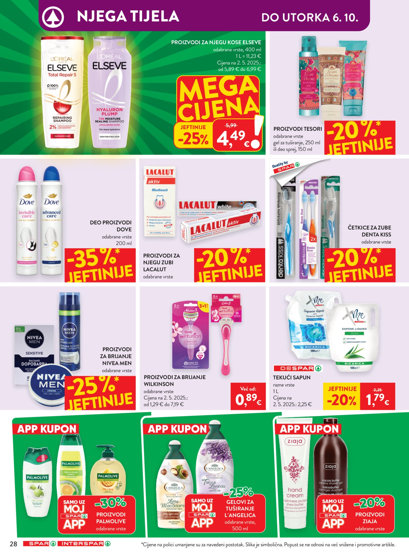 SPAR INTERSPAR katalog Akcija 30.09. - 06.10.2026.