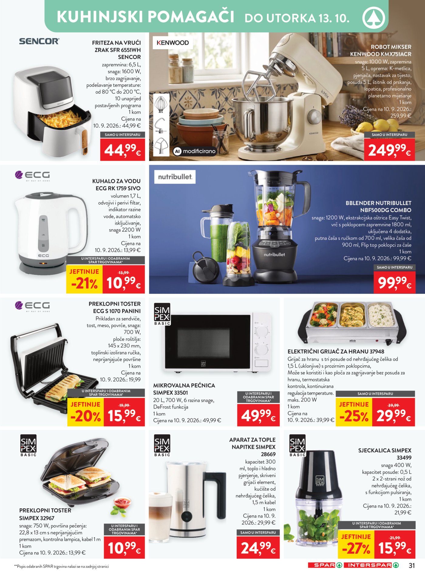 SPAR INTERSPAR katalog Akcija 30.09. - 06.10.2026.