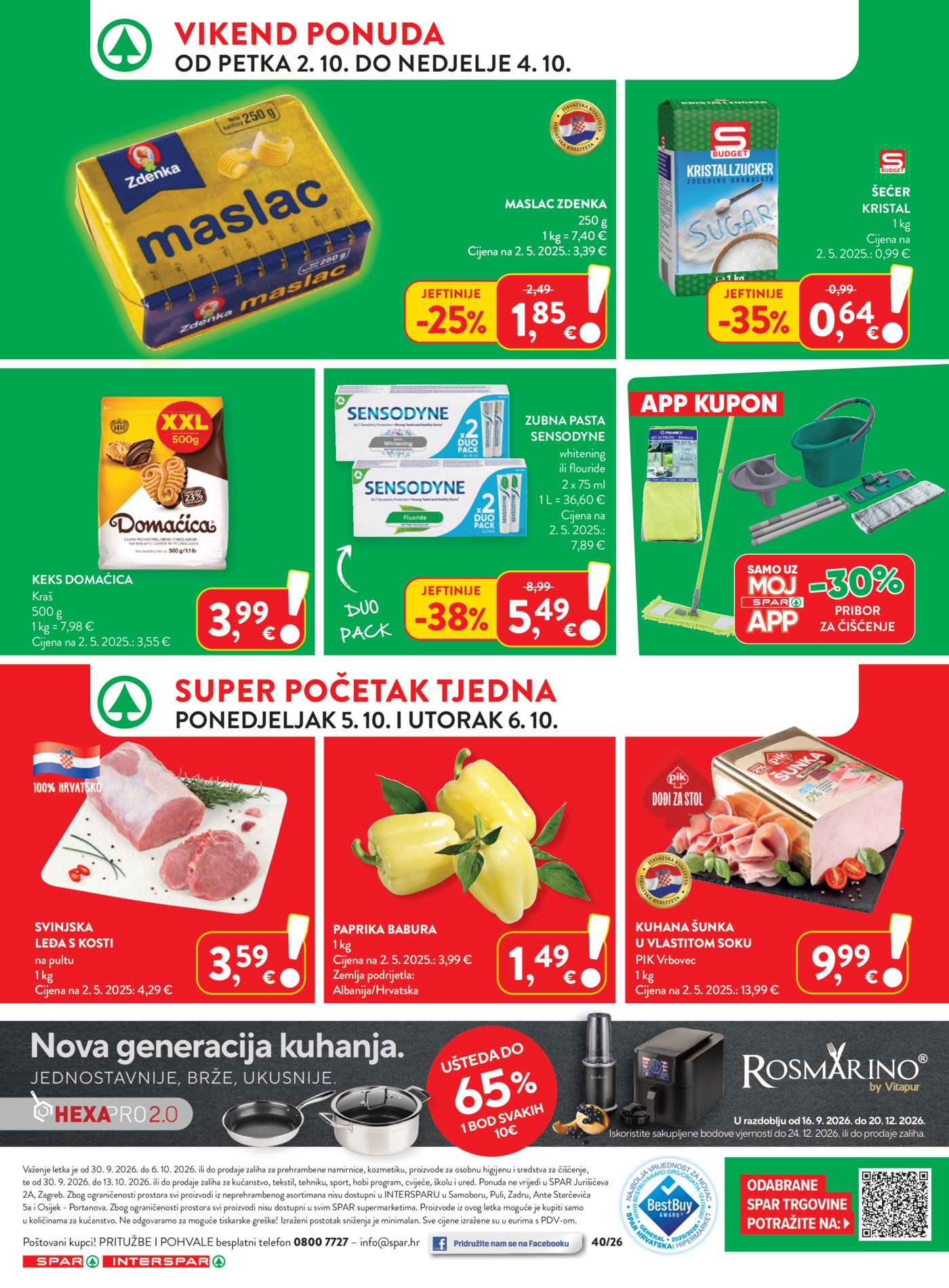 SPAR INTERSPAR katalog Akcija 30.09. - 06.10.2026.
