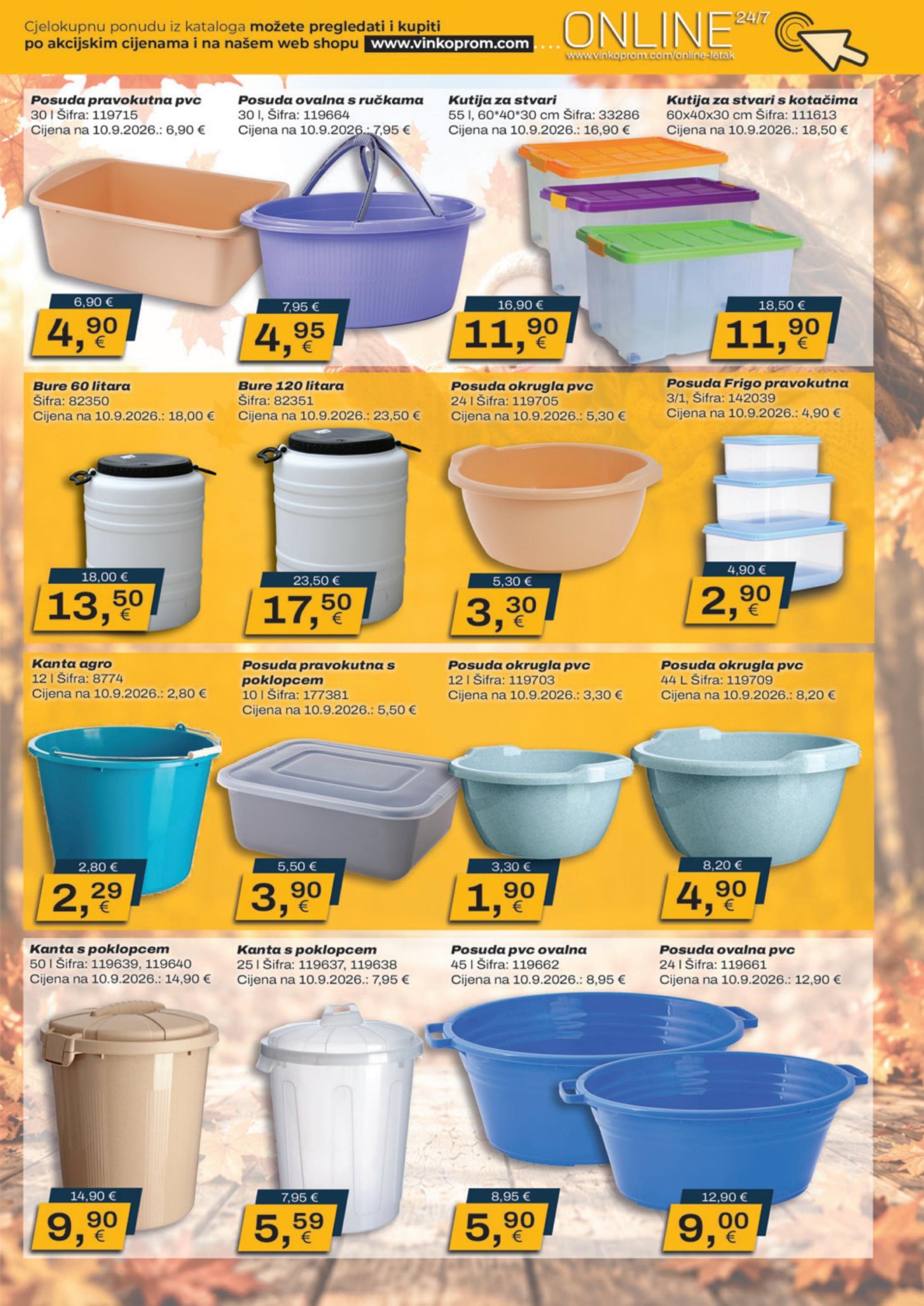 Vinkoprom katalog Akcija 01.10. - 31.10.2026.