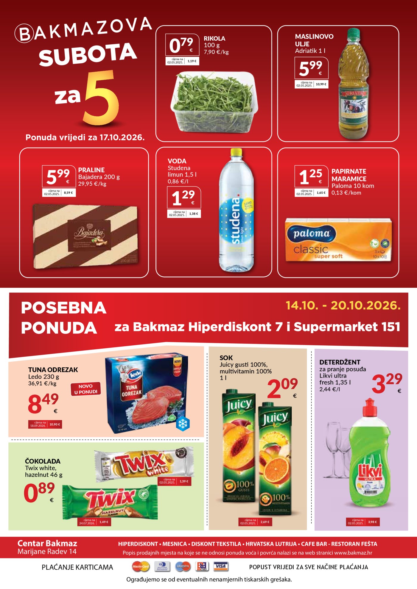 Bakmaz katalog Akcija 14.10.-20.10.2026.
