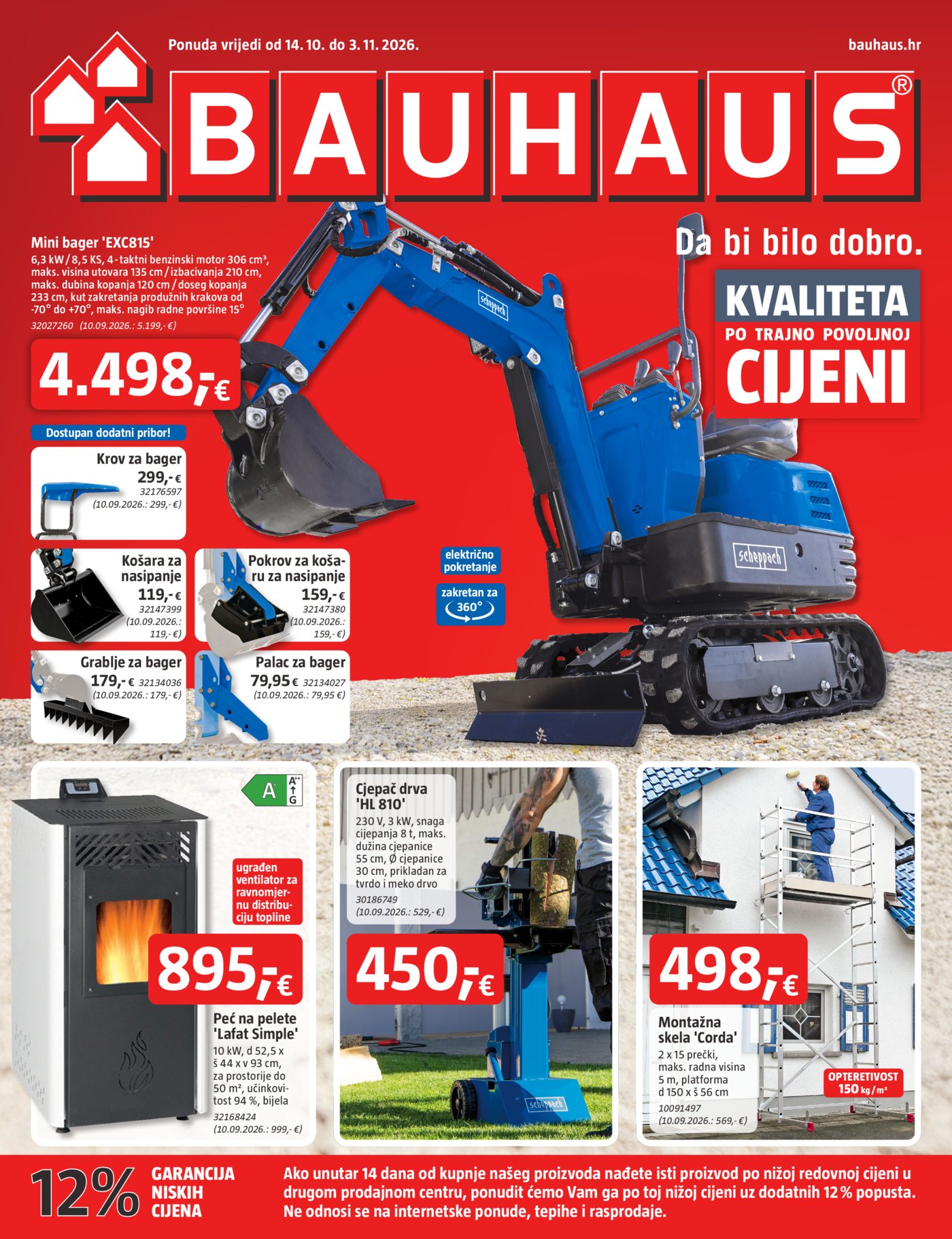 Bauhaus katalog Akcija 14.10.-03.11.2026.