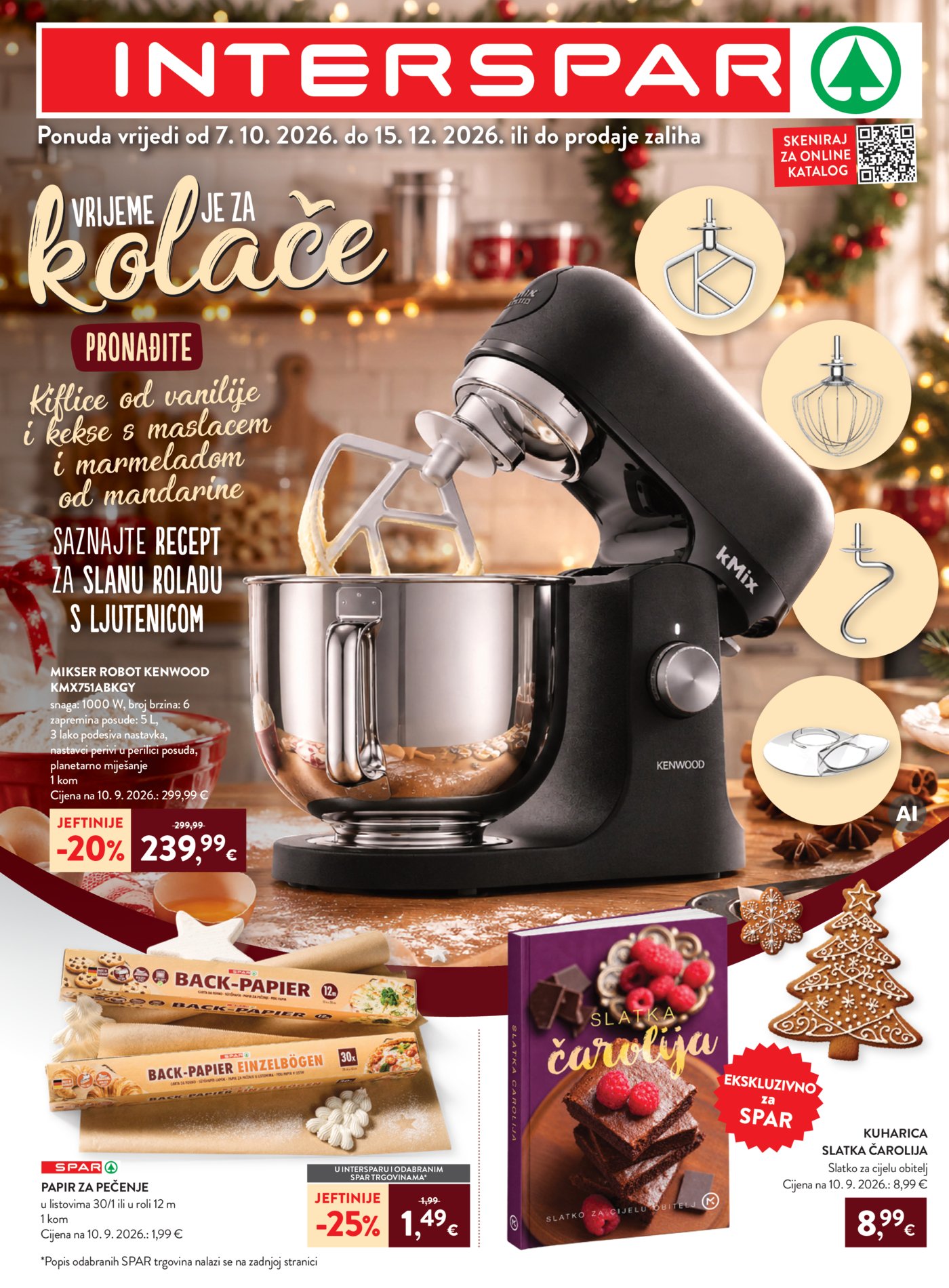 INTERSPAR katalog Pečenje kolača 07.10.-15.12.2026.