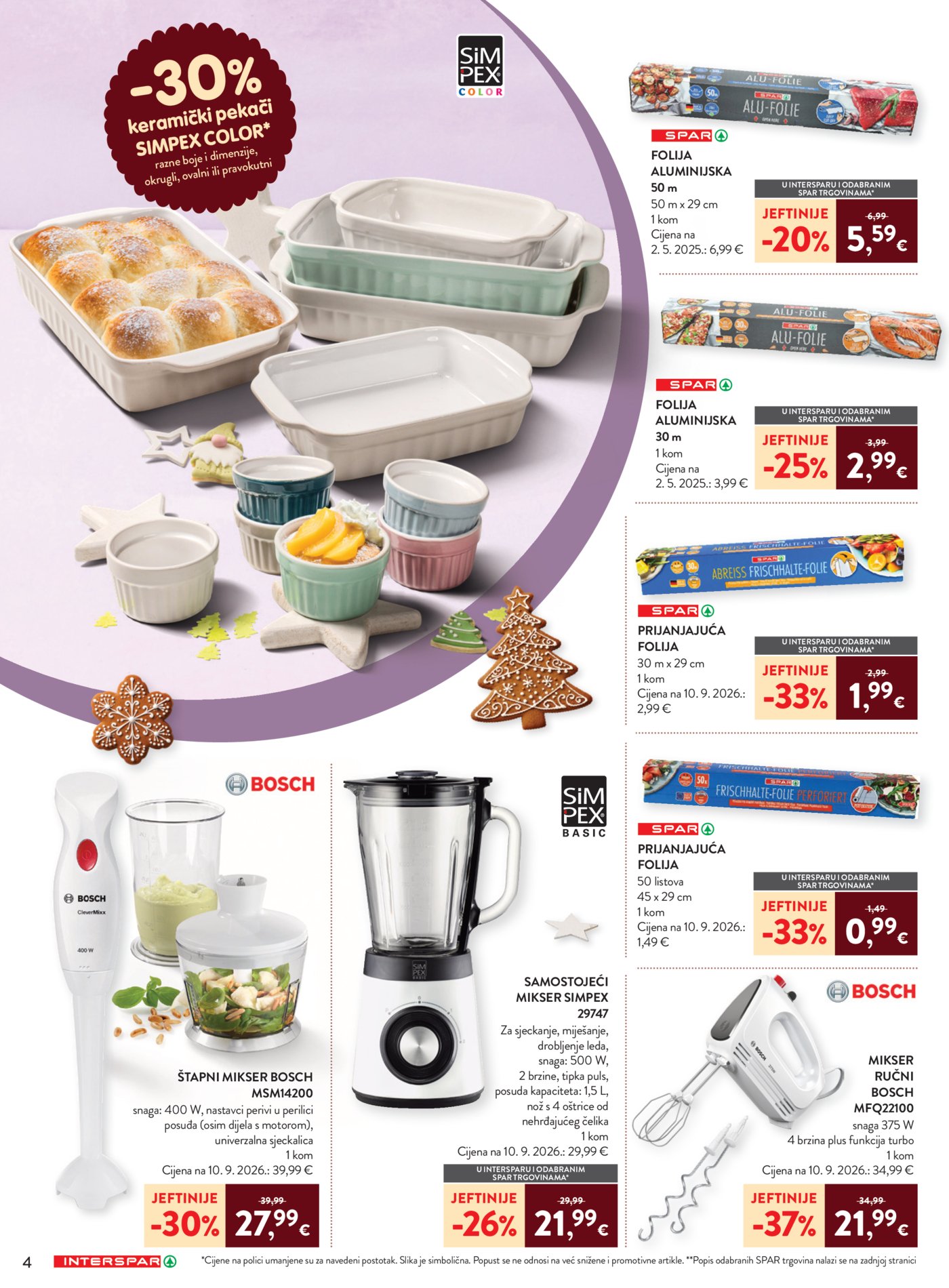 INTERSPAR katalog Pečenje kolača 07.10.-15.12.2026.