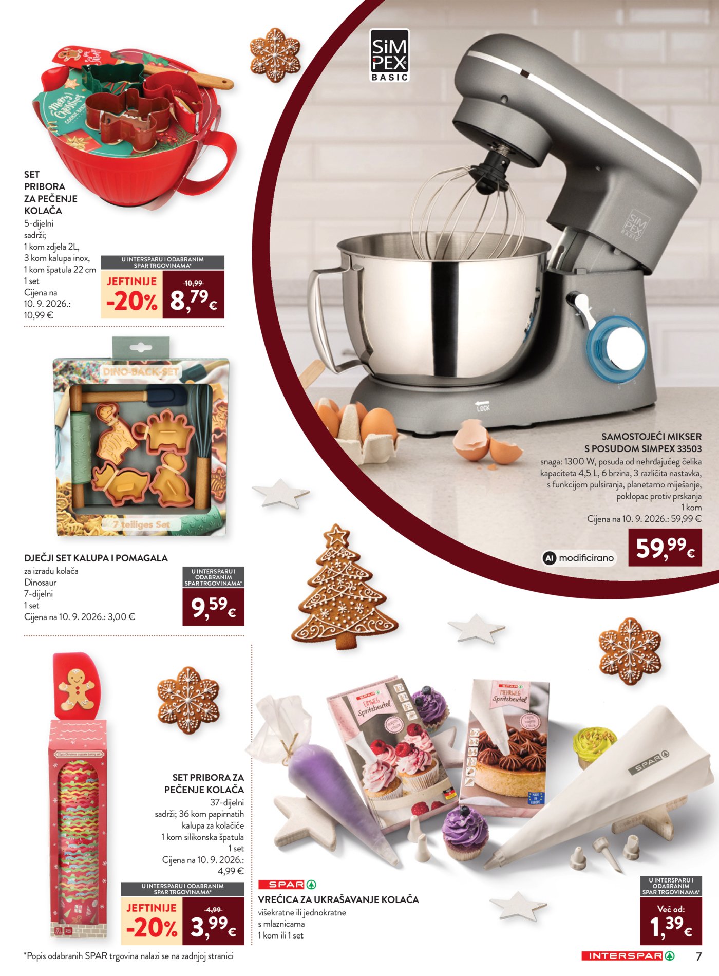 INTERSPAR katalog Pečenje kolača 07.10.-15.12.2026.