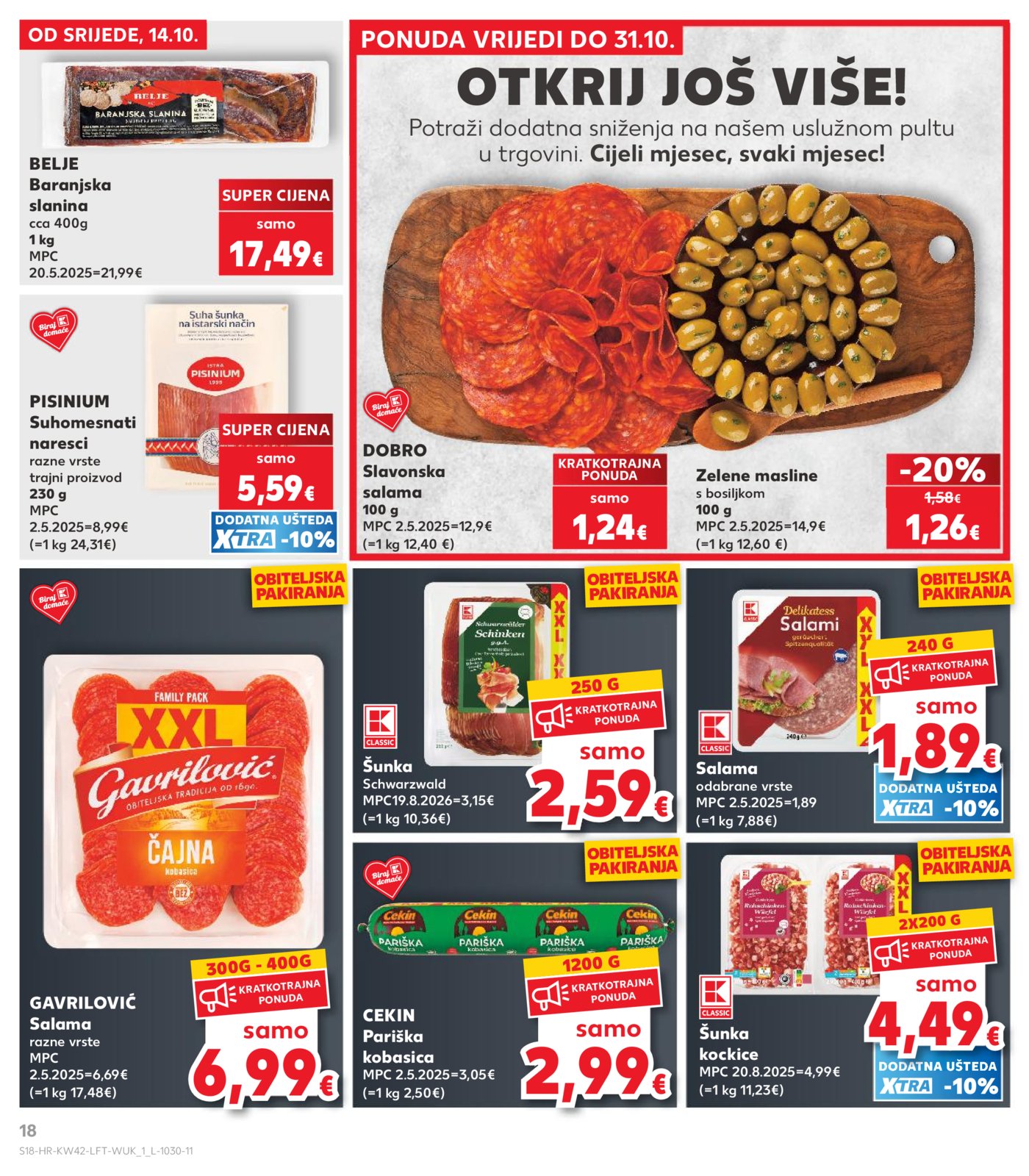 Kaufland katalog Akcija 14.10. - 20.10.2026.